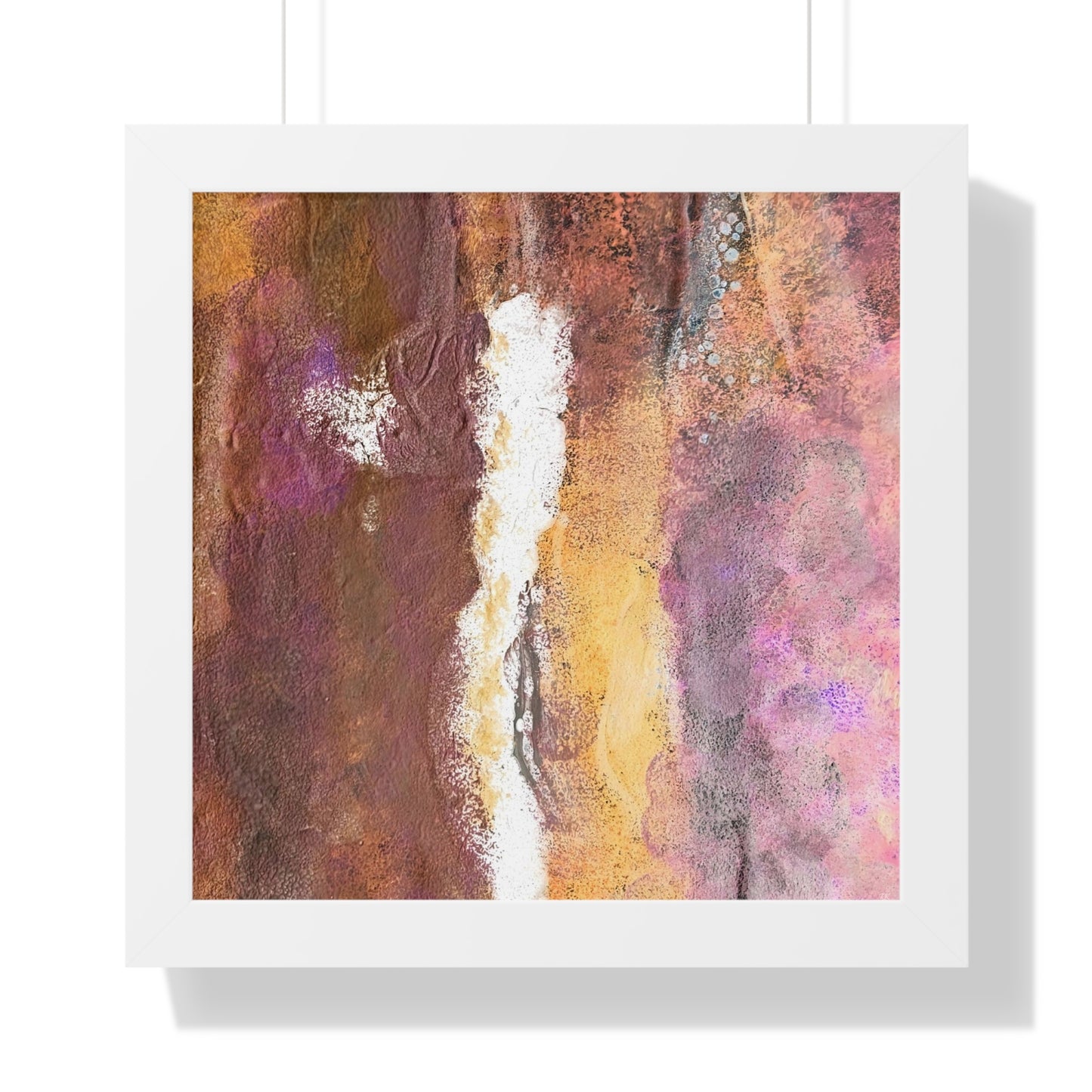 Framed Vertical Poster Rustic Fire by Its A Art Vibe