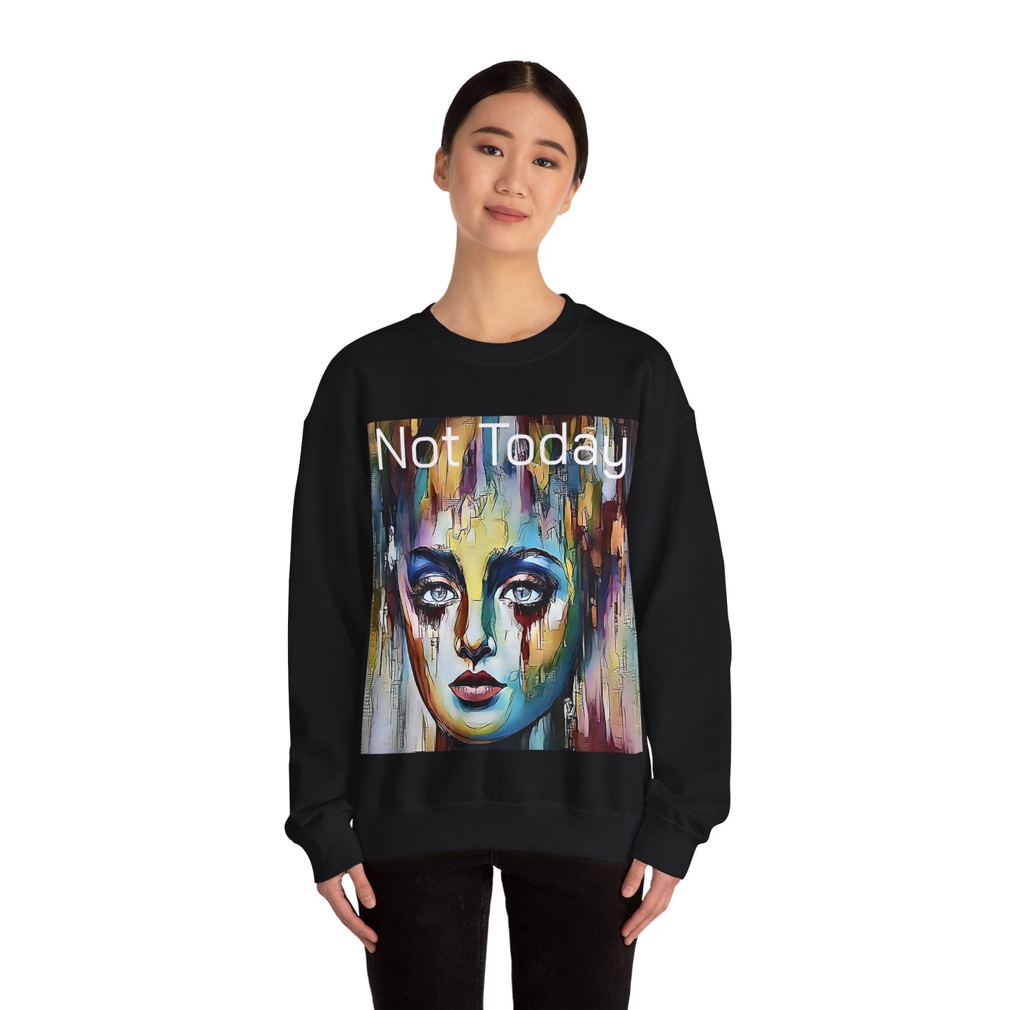 Not Today Unisex Heavy Blend™ Crewneck Sweatshirt by Its A Art Vibe