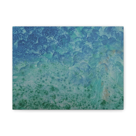 Canvas Gallery Wraps Wall Art To Blue Ocean Floor Is Green by Its A Art Vibe