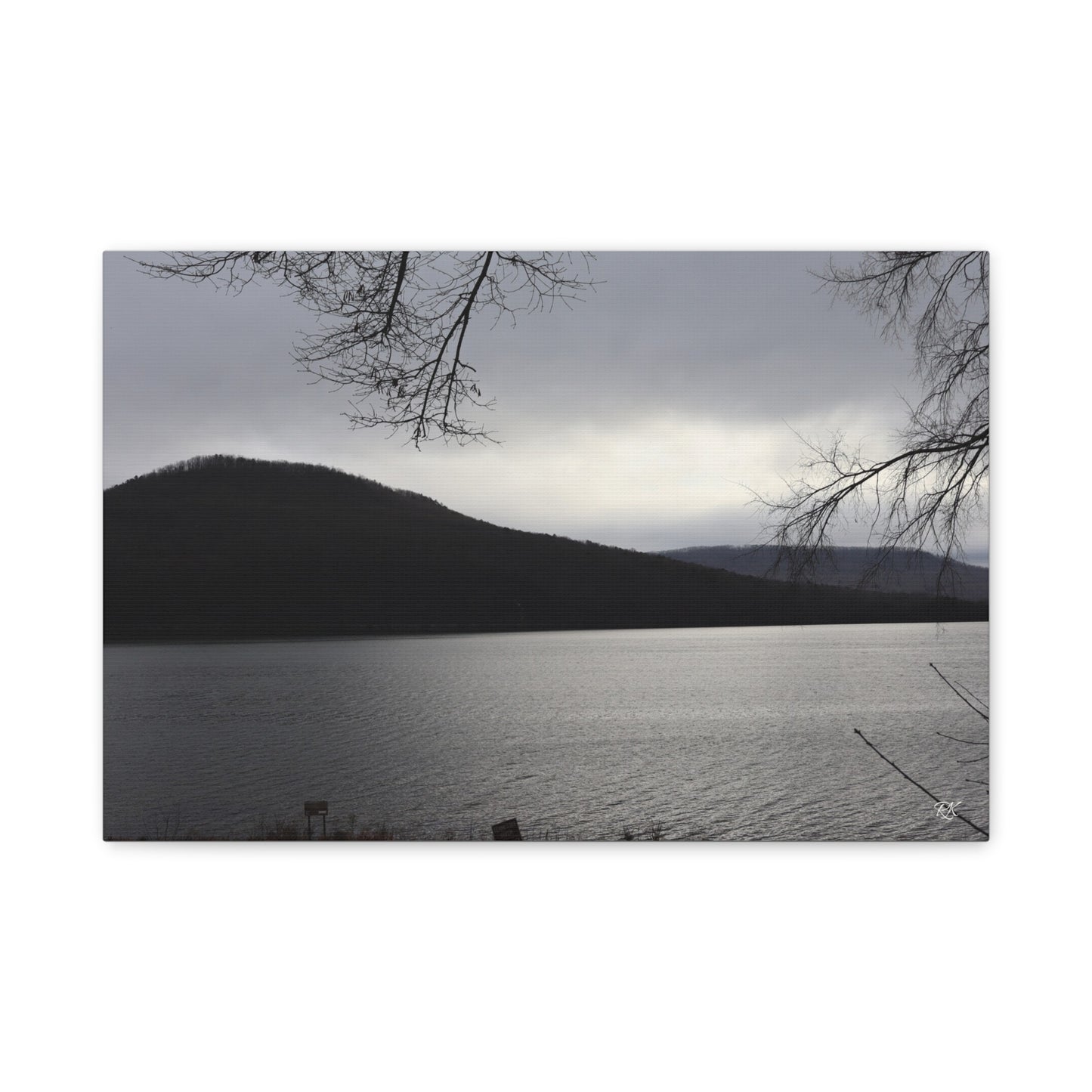 Serene Landscape Canvas Wall Art - 1.25" Stretched Matte Print