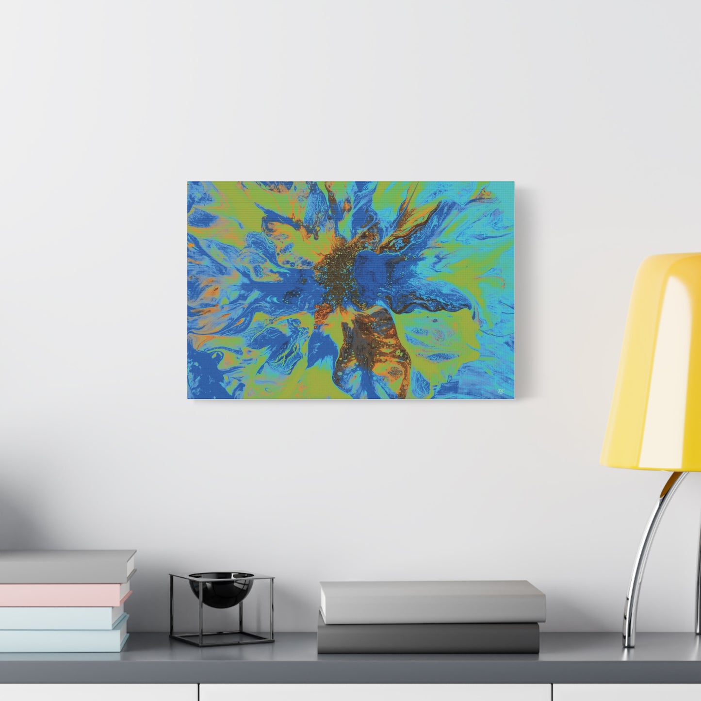 Vibrant Floral Abstract Canvas Wall Art