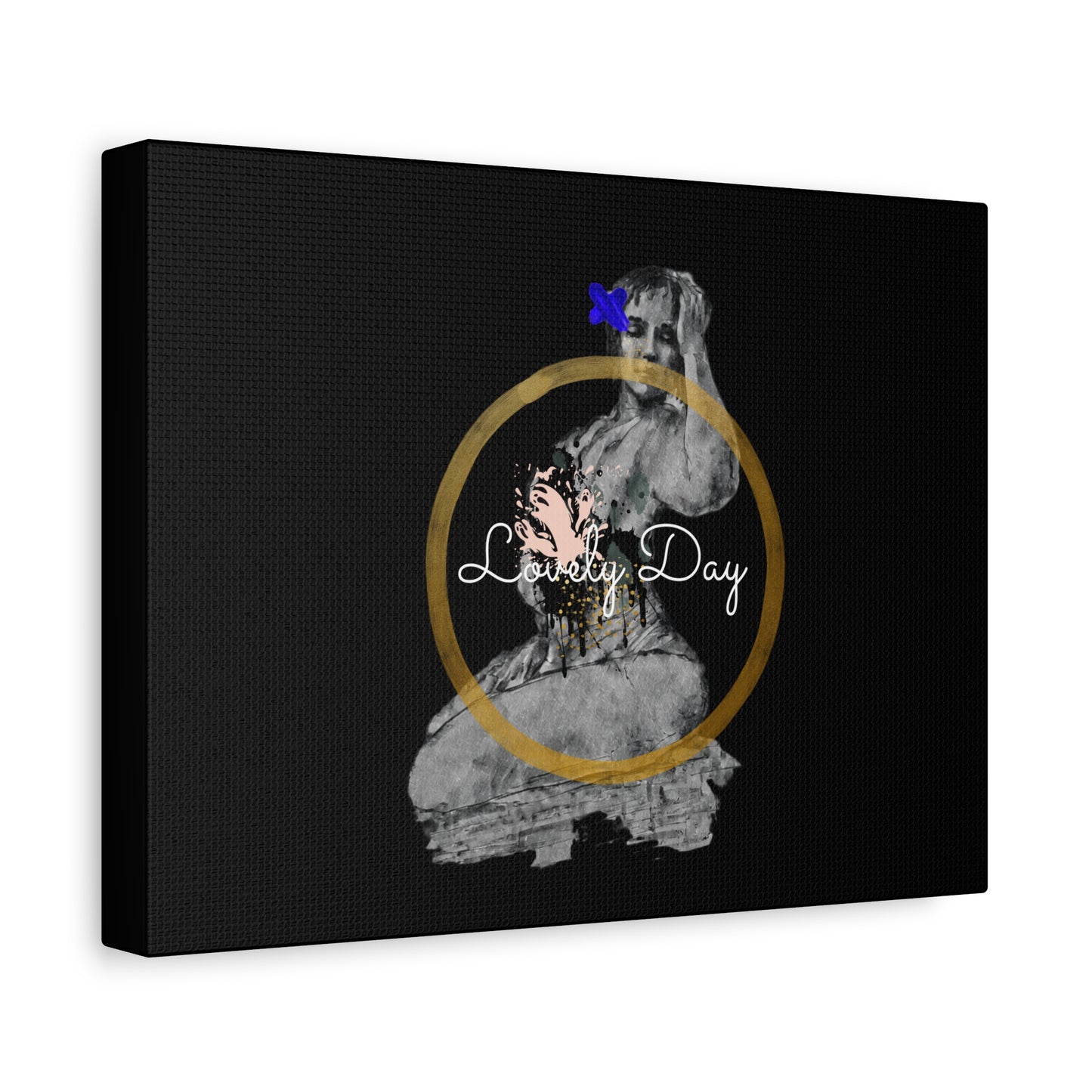 Canvas Wall Art Lovely Day Sensual Posed Woman Stretched Print, 1.25