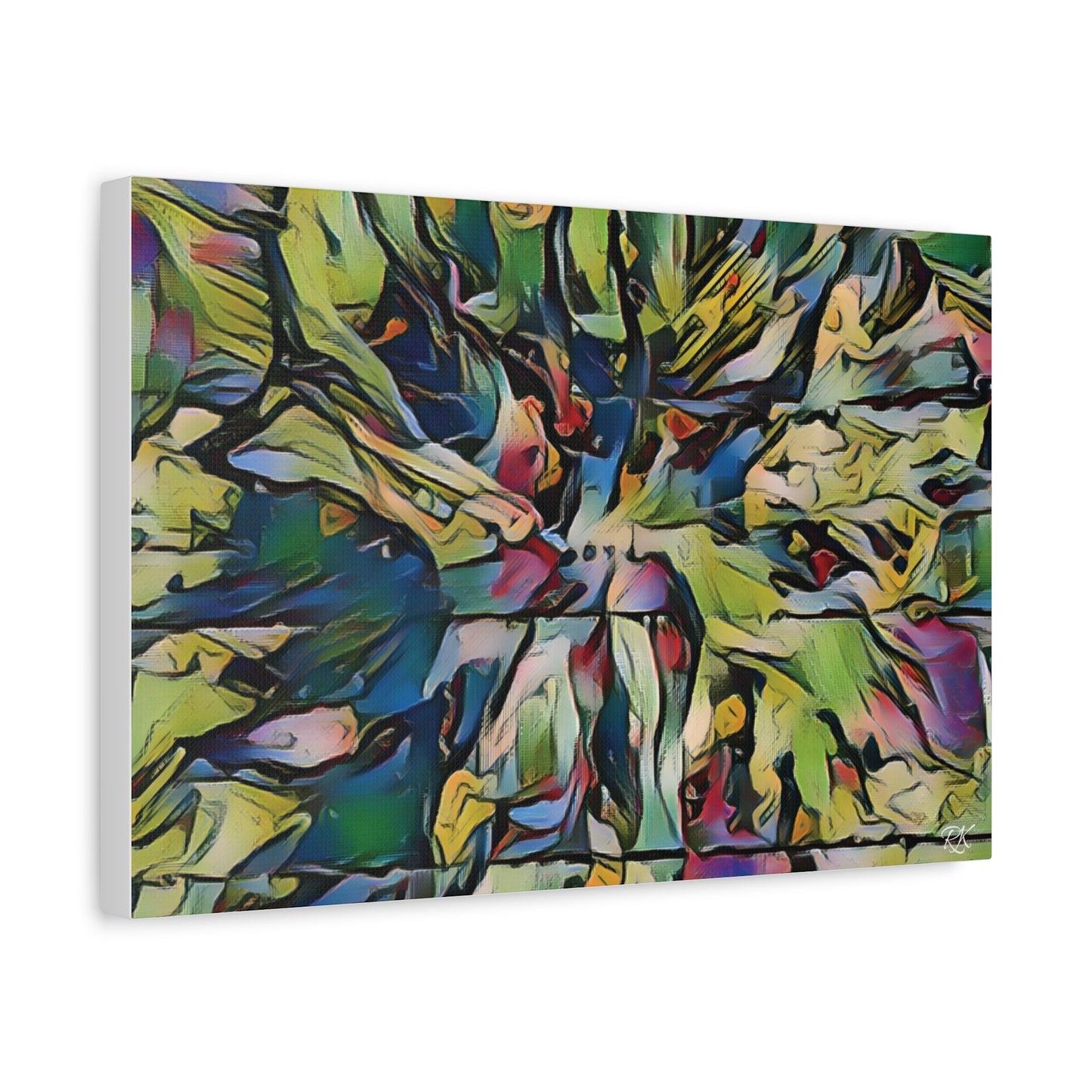 Vibrant Abstract Art Canvas Print - Stretched Wall Decor