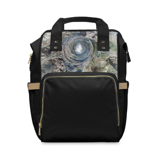 Multifunctional Diaper Backpack Black Eye Of The Storm by Its A Art Vibe