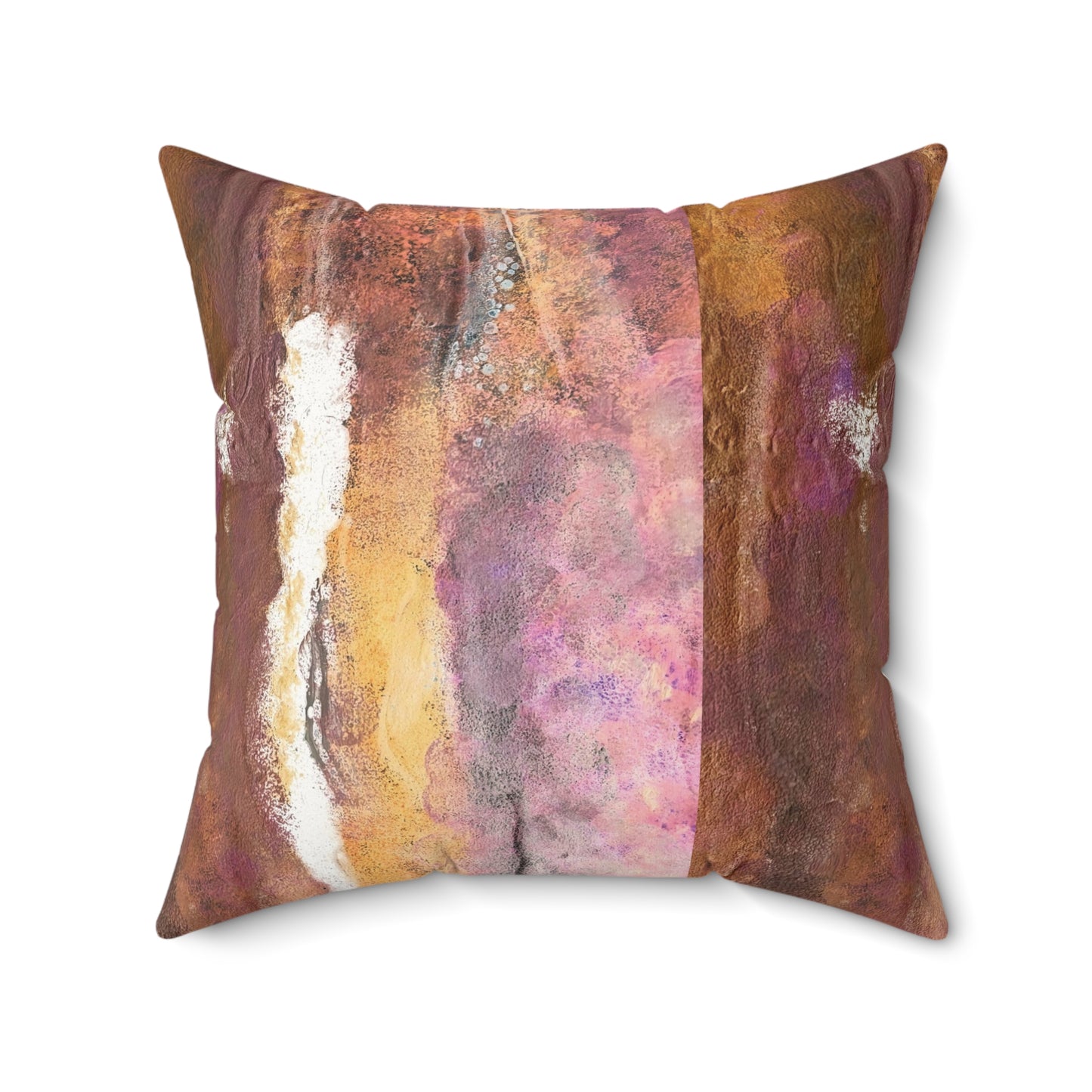 Faux Suede Pillow Designed by Its A Art Vibe #5