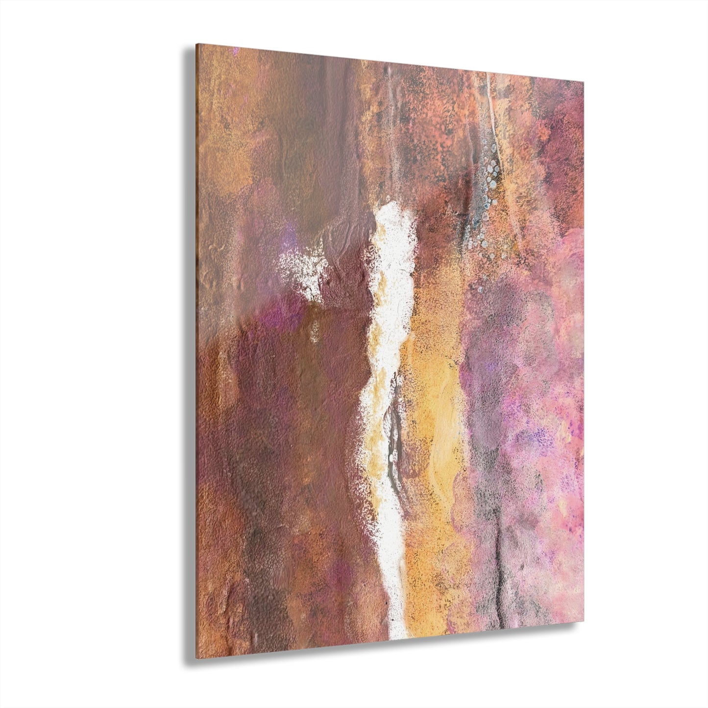 Acrylic Prints Rustic Mix French Cleat Hanging - Abstract Rustic Art for Home or Office Decor