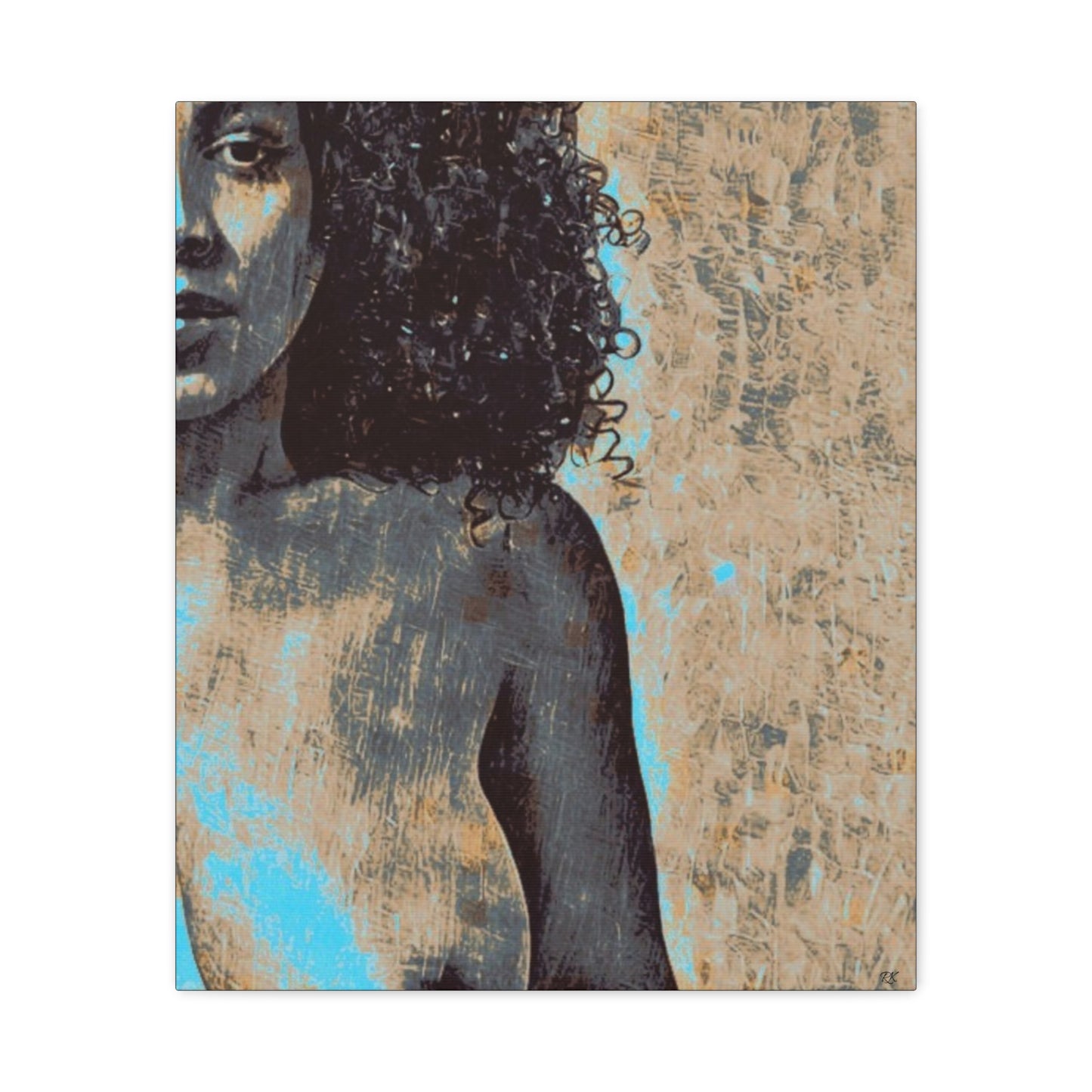 Canvas Print - 'Torn' Sensual Nude Portrait by Its A Art Vibe 1.25'