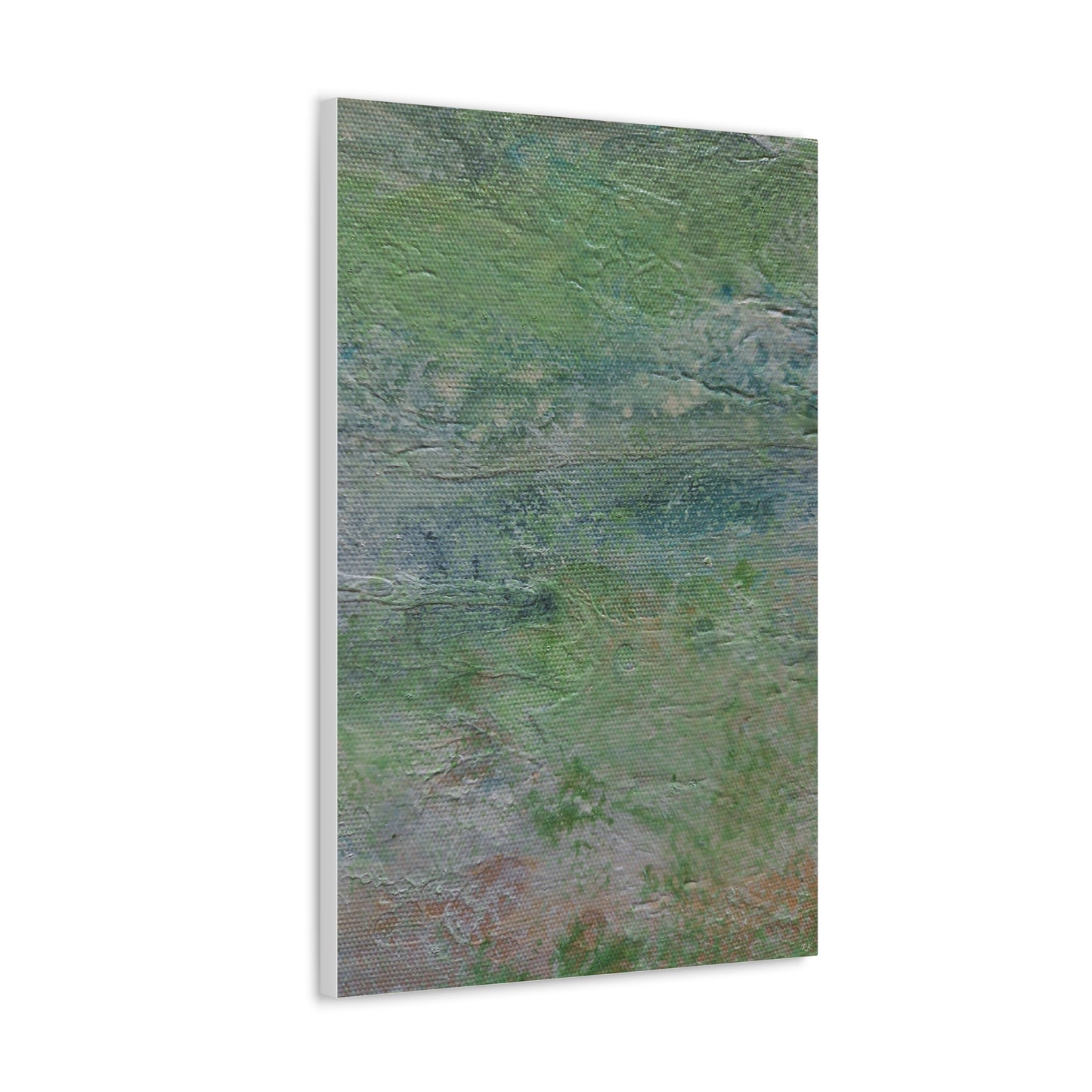 Canvas Print - Nature Green Original Painting on Canvas Gallery Wrap