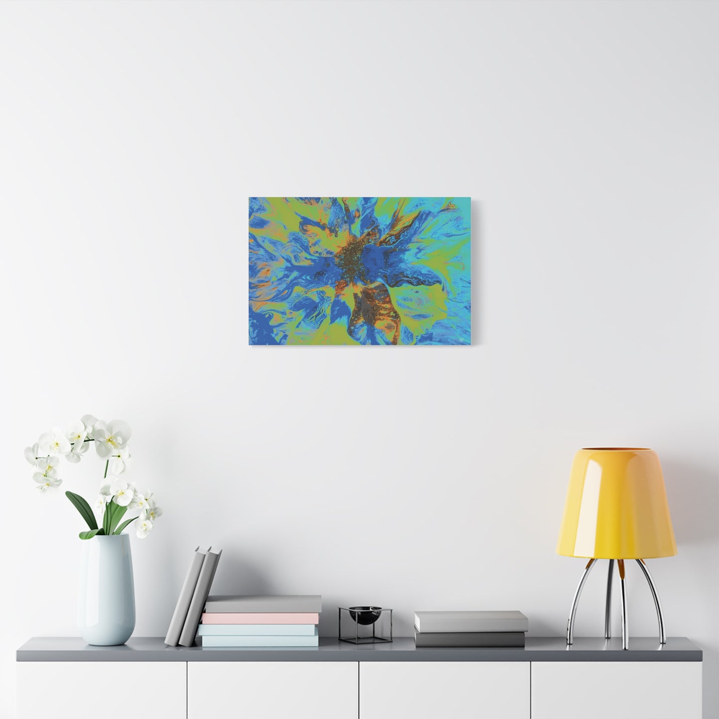 Vibrant Floral Abstract Canvas Wall Art