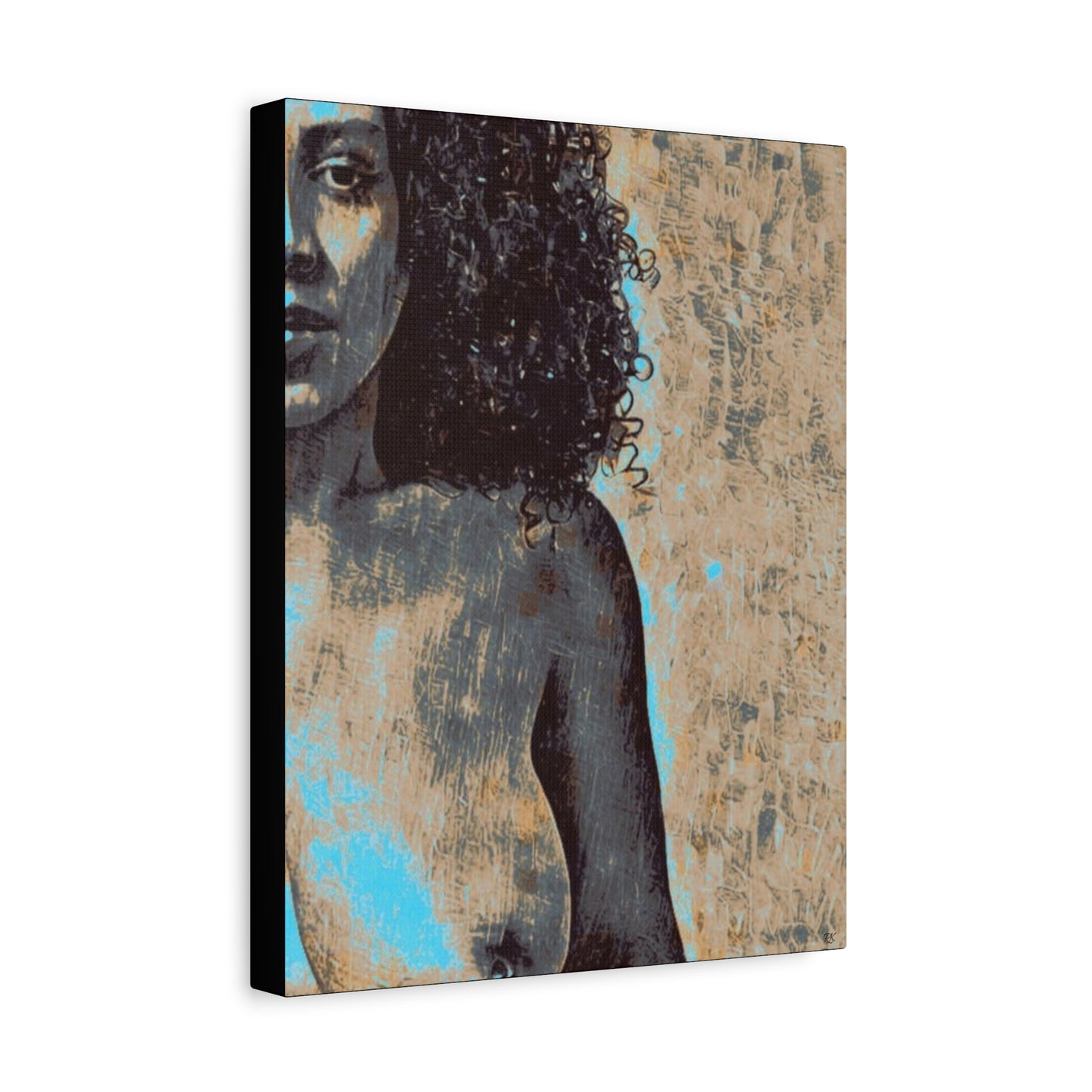 Canvas Print - 'Torn' Sensual Nude Portrait by Its A Art Vibe 1.25'
