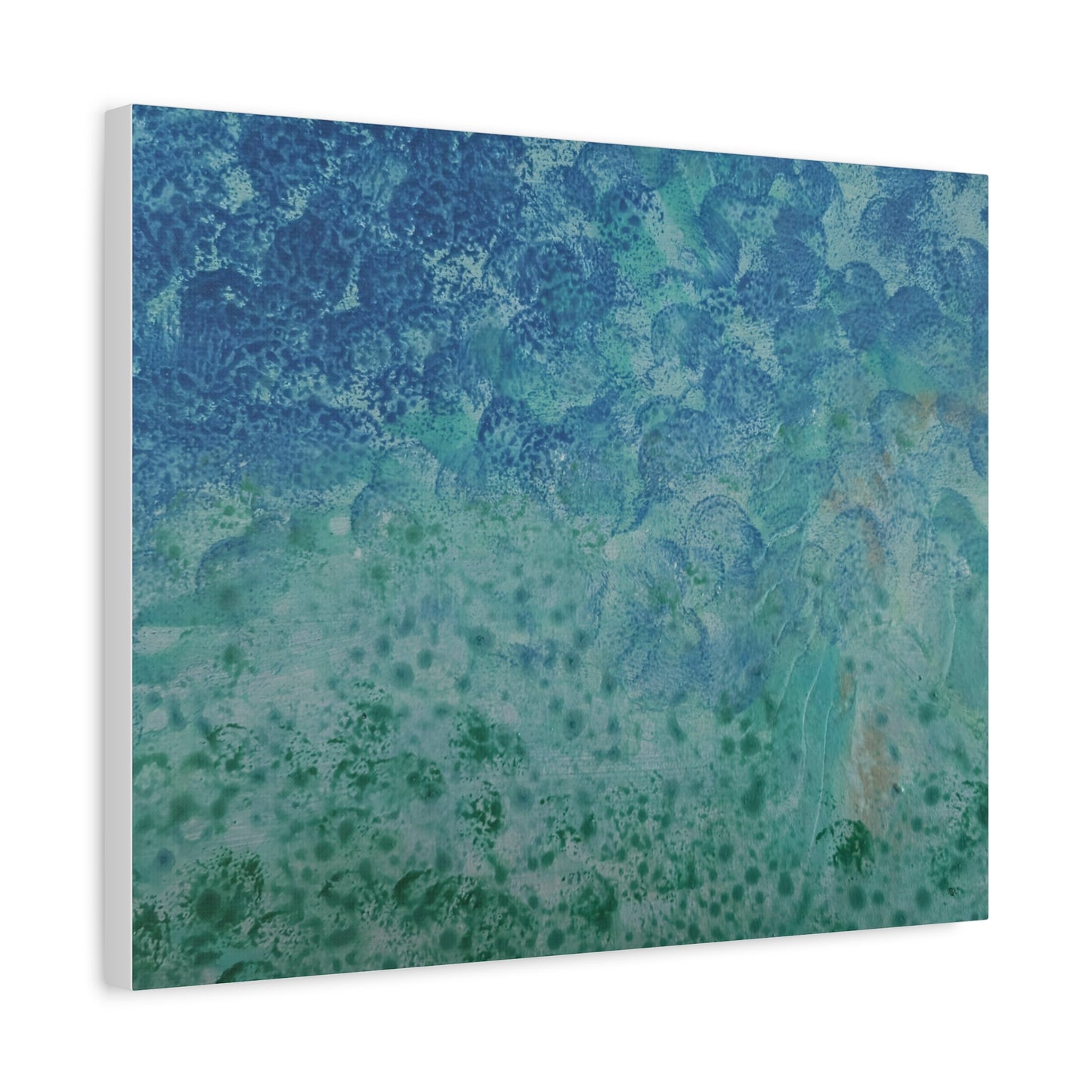 Canvas Gallery Wraps Wall Art To Blue Ocean Floor Is Green by Its A Art Vibe