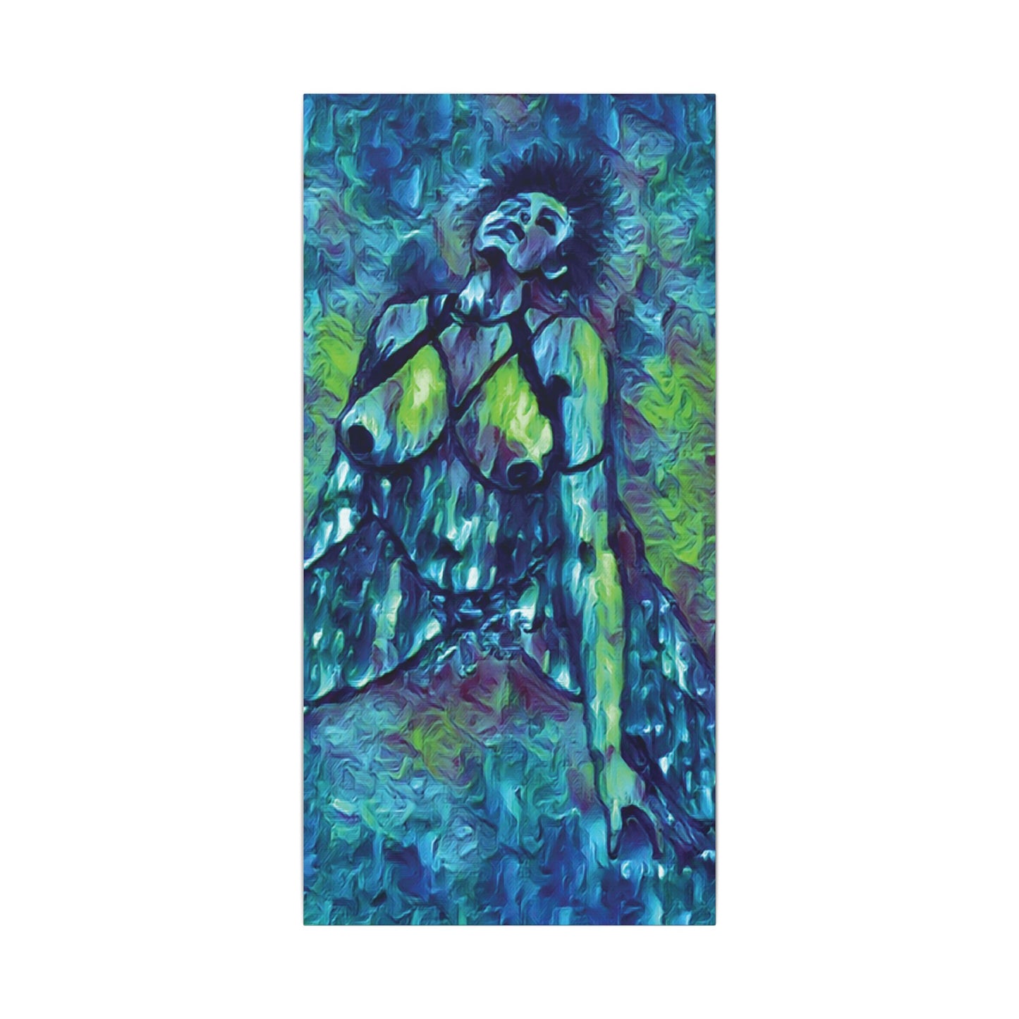 Matte Canvas, Stretched, 0.75" (Multi-Size) Sensual Woman 001
