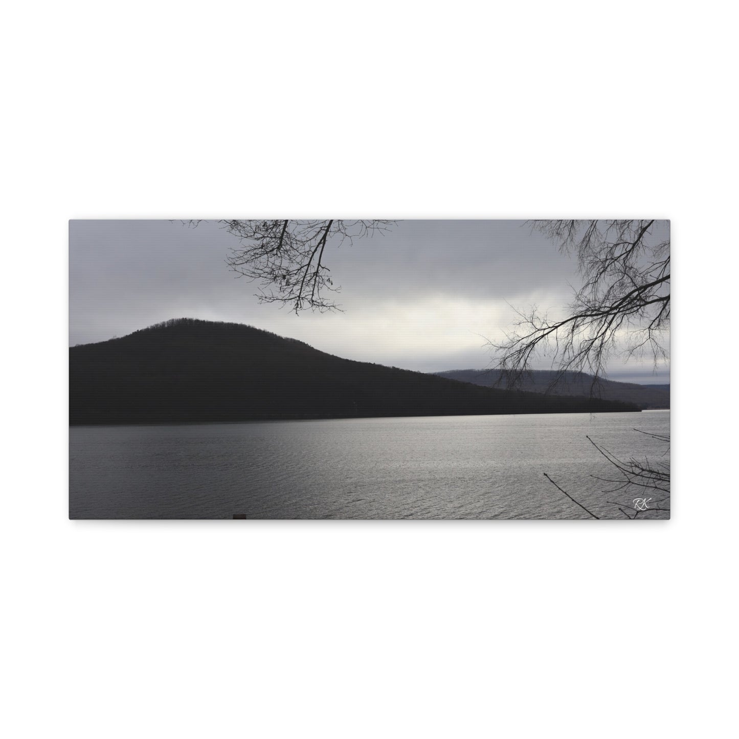 Serene Landscape Canvas Wall Art - 1.25" Stretched Matte Print