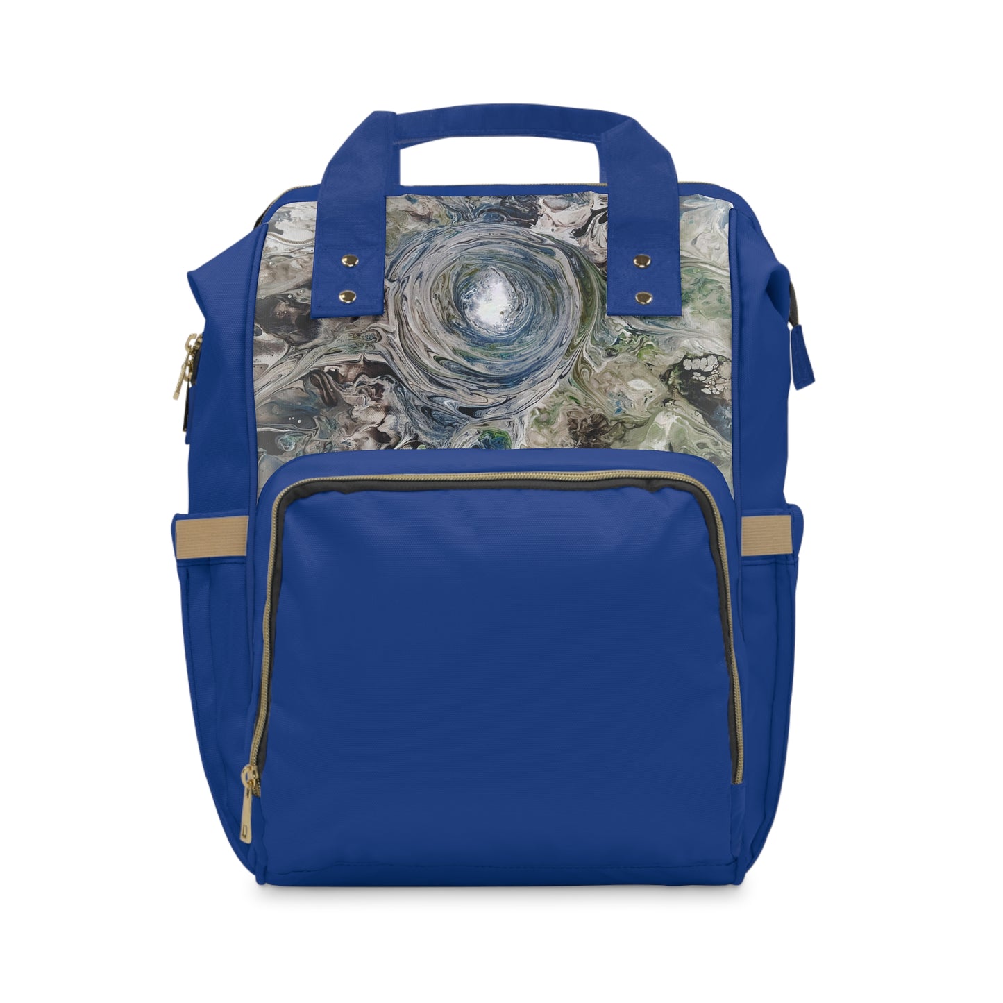 Multifunctional Diaper Backpack Blue Eye Of The Strom by Its A Art Vibe