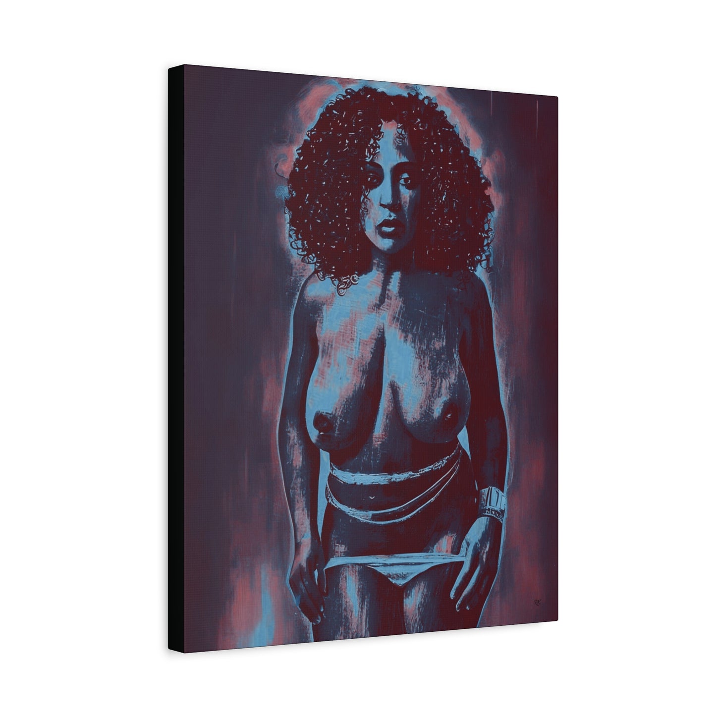 Matte Canvas, Stretched, 1.25" Get Naked by Its A Art Vibe