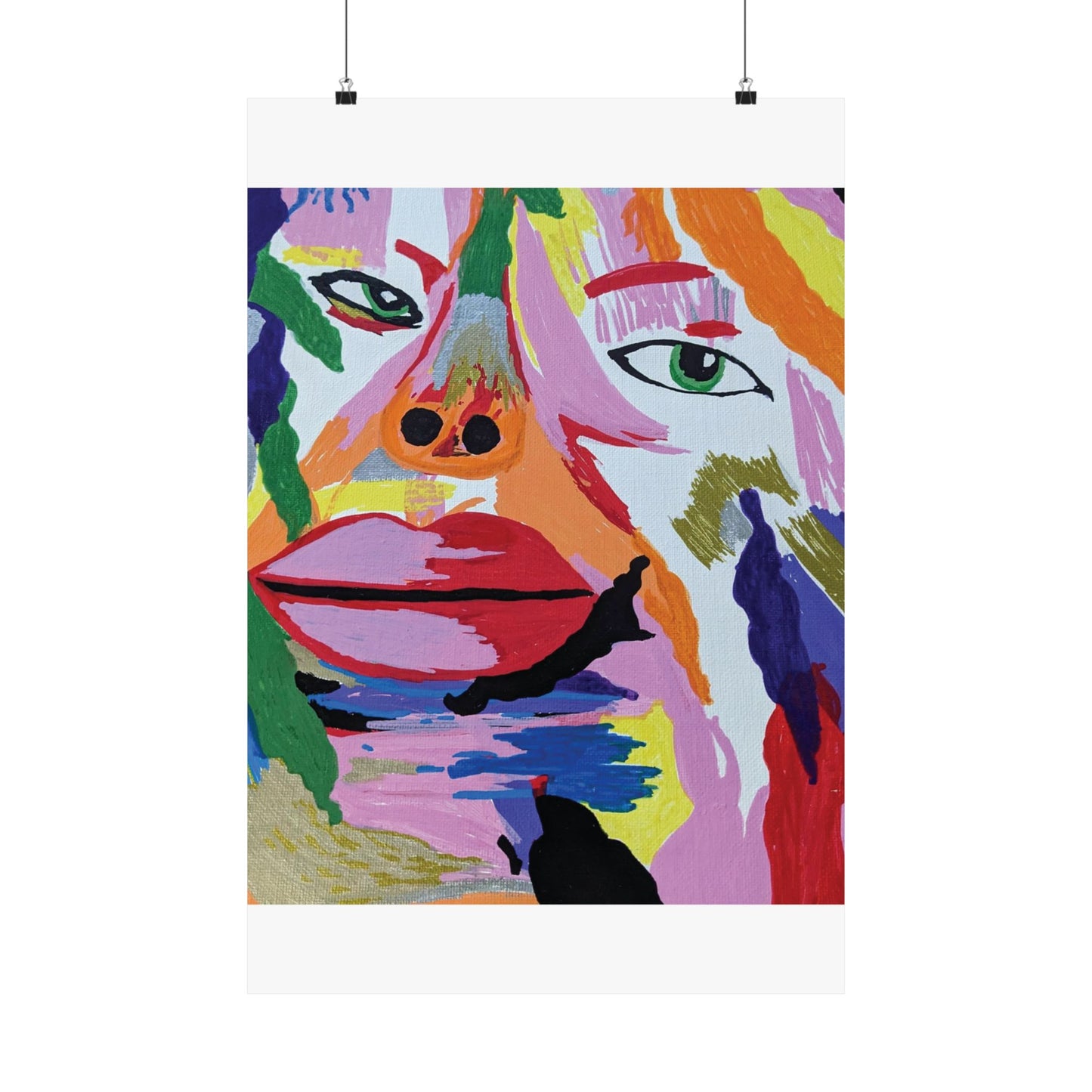 Vertical Posters Matte Facing Life Portrait by Its A Art Vibe (Unframed)