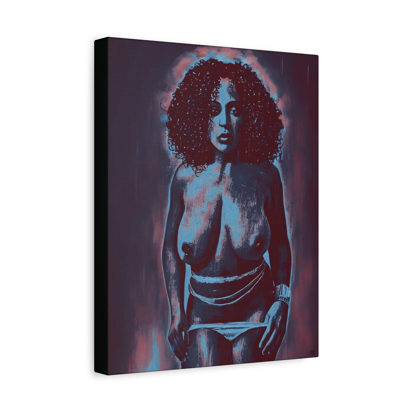 Matte Canvas, Stretched, 1.25" Get Naked by Its A Art Vibe