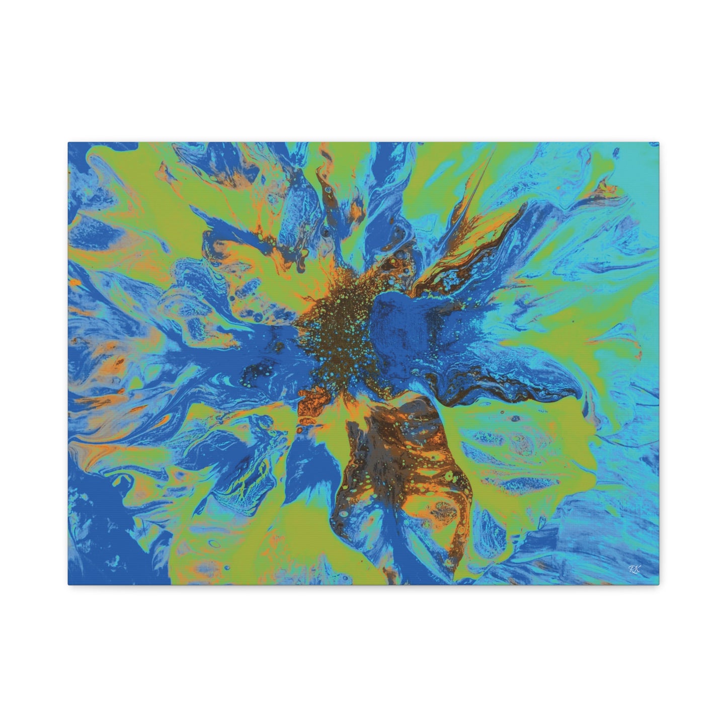 Vibrant Floral Abstract Canvas Wall Art