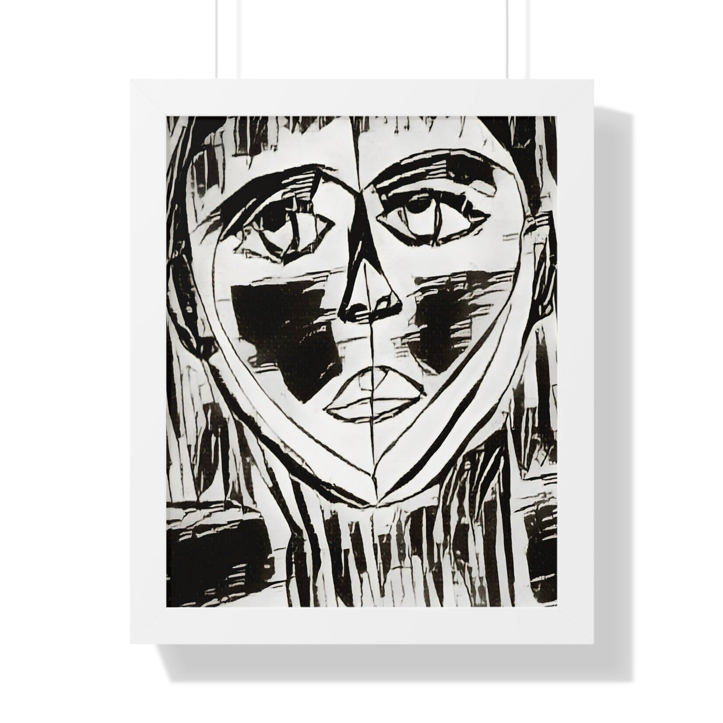 Framed Vertical Poster Sketched Portrait by It's A Art Vibe