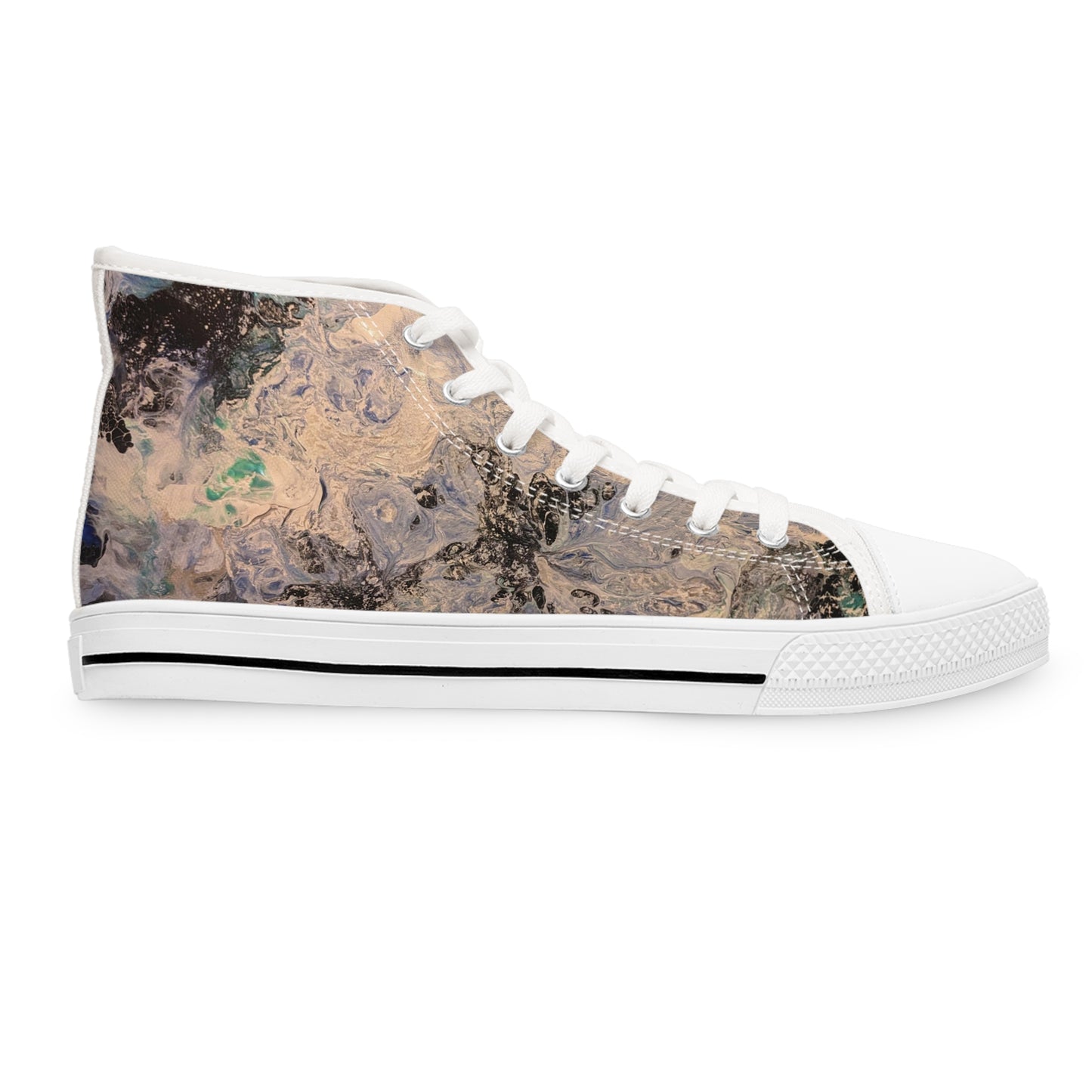 Women's High-Top Sneakers Bae Bae Blues by Its A Art Vibe