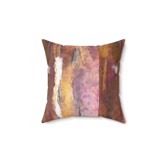 Faux Suede Pillow Designed by Its A Art Vibe #5