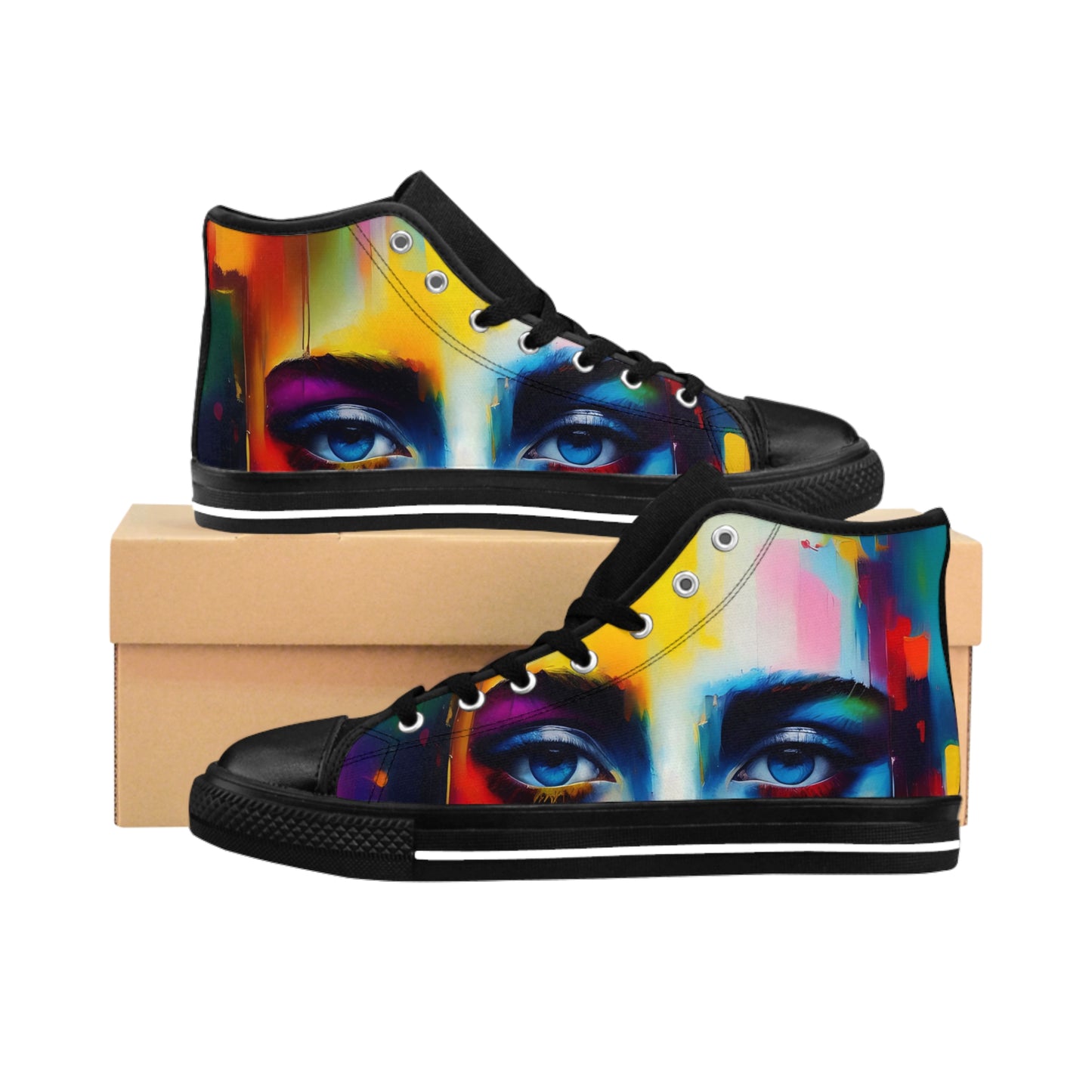 Men's Classic Sneakers Eye See You by Its A Art Vibe