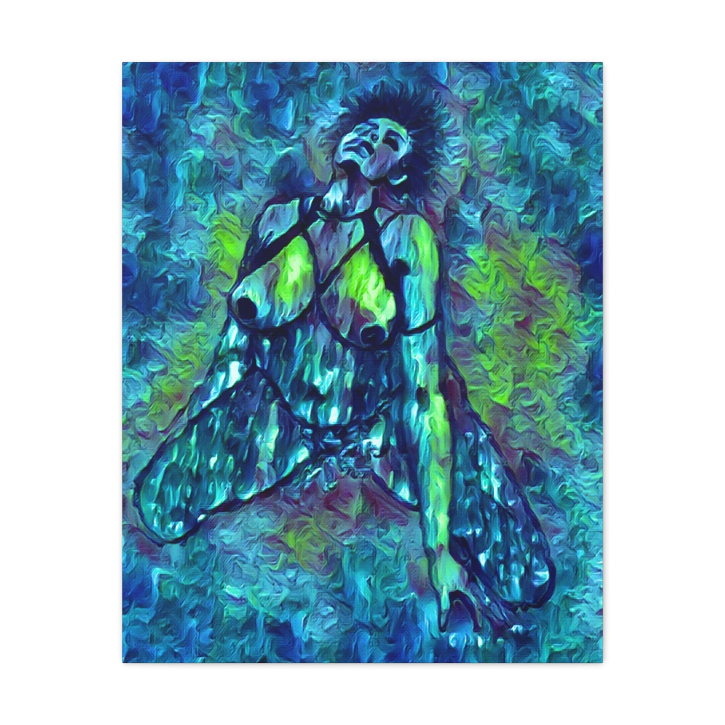 Canvas Print, Sensually Posed Abstract Artwork Stretched Canvas 1.25"