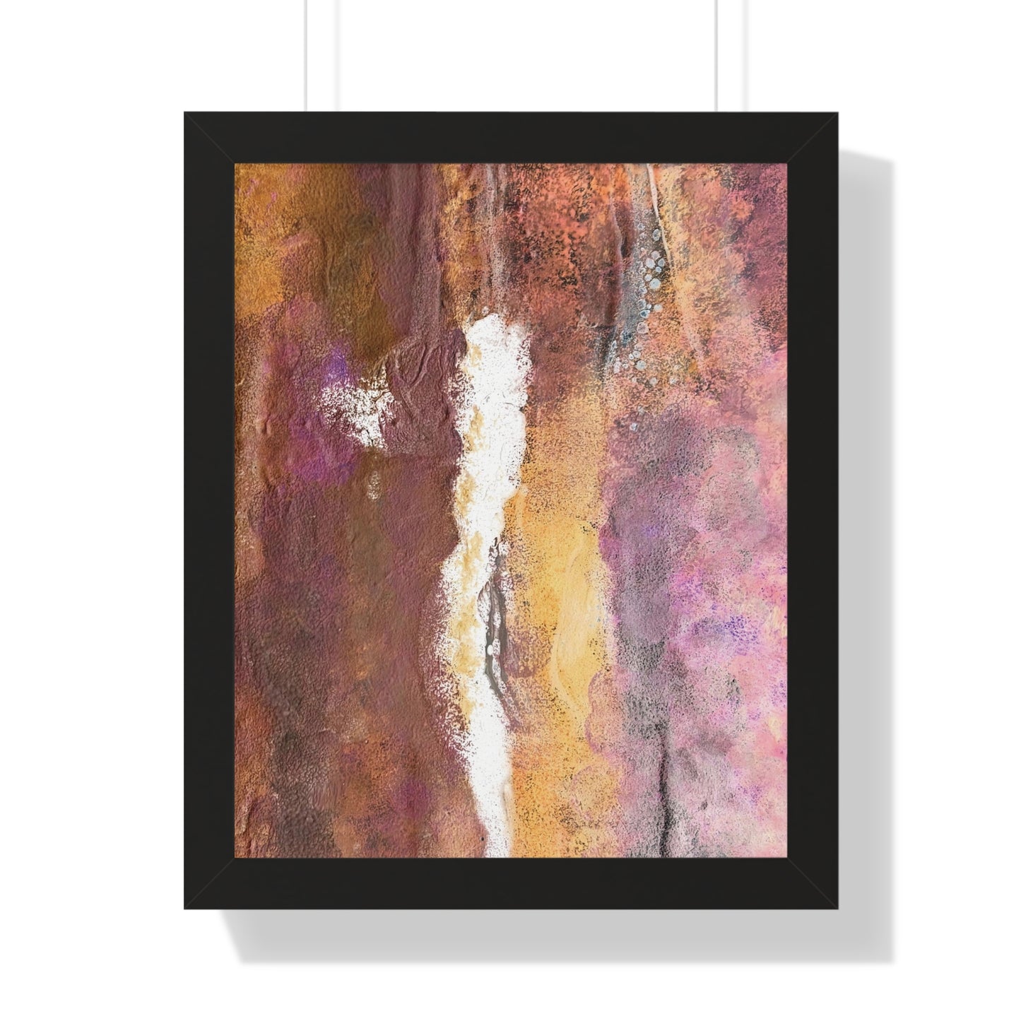 Framed Vertical Poster Rustic Fire by Its A Art Vibe