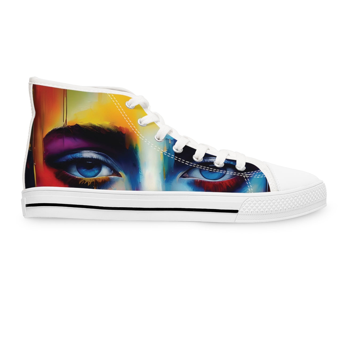 Women's High Top Sneakers Eyes See You by Its A Art Vibe