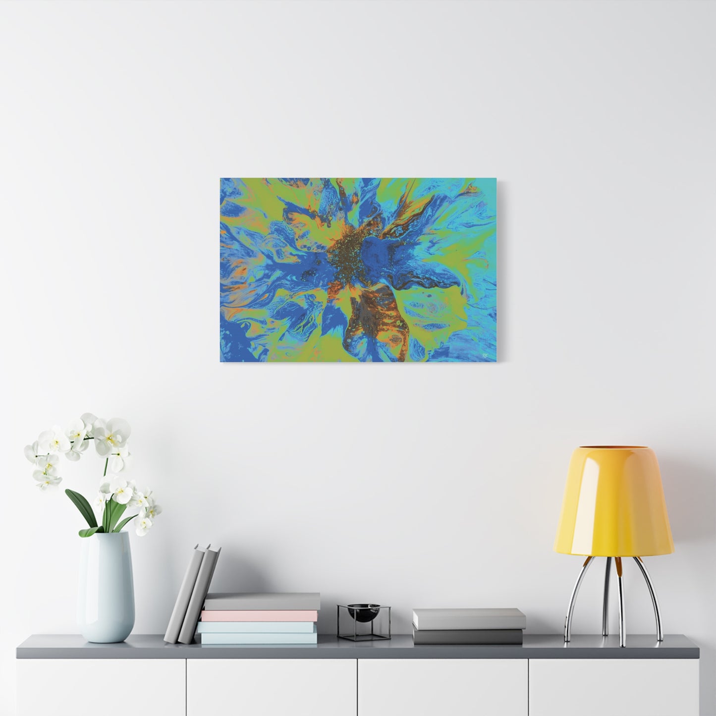 Vibrant Floral Abstract Canvas Wall Art