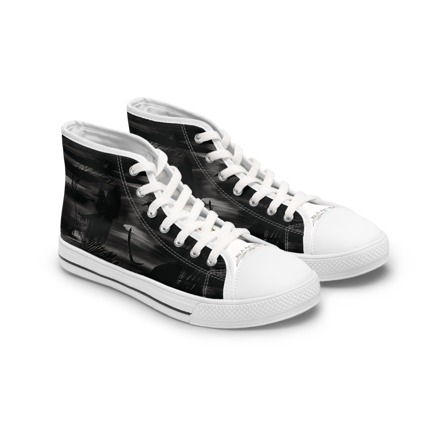 Women's High-Top Sneakers Blackish by Its A Art Vibe