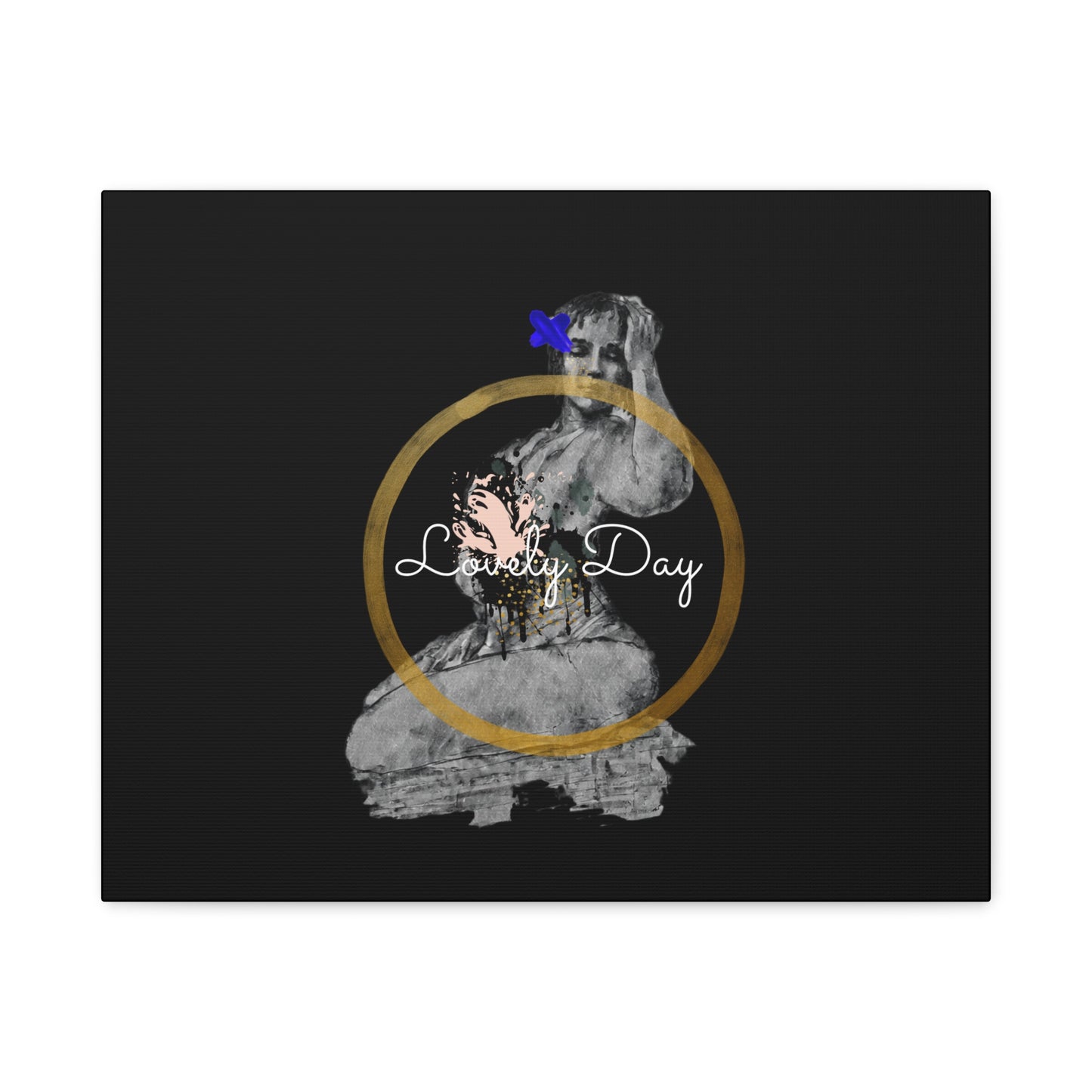 Canvas Wall Art Lovely Day Sensual Posed Woman Stretched Print, 1.25