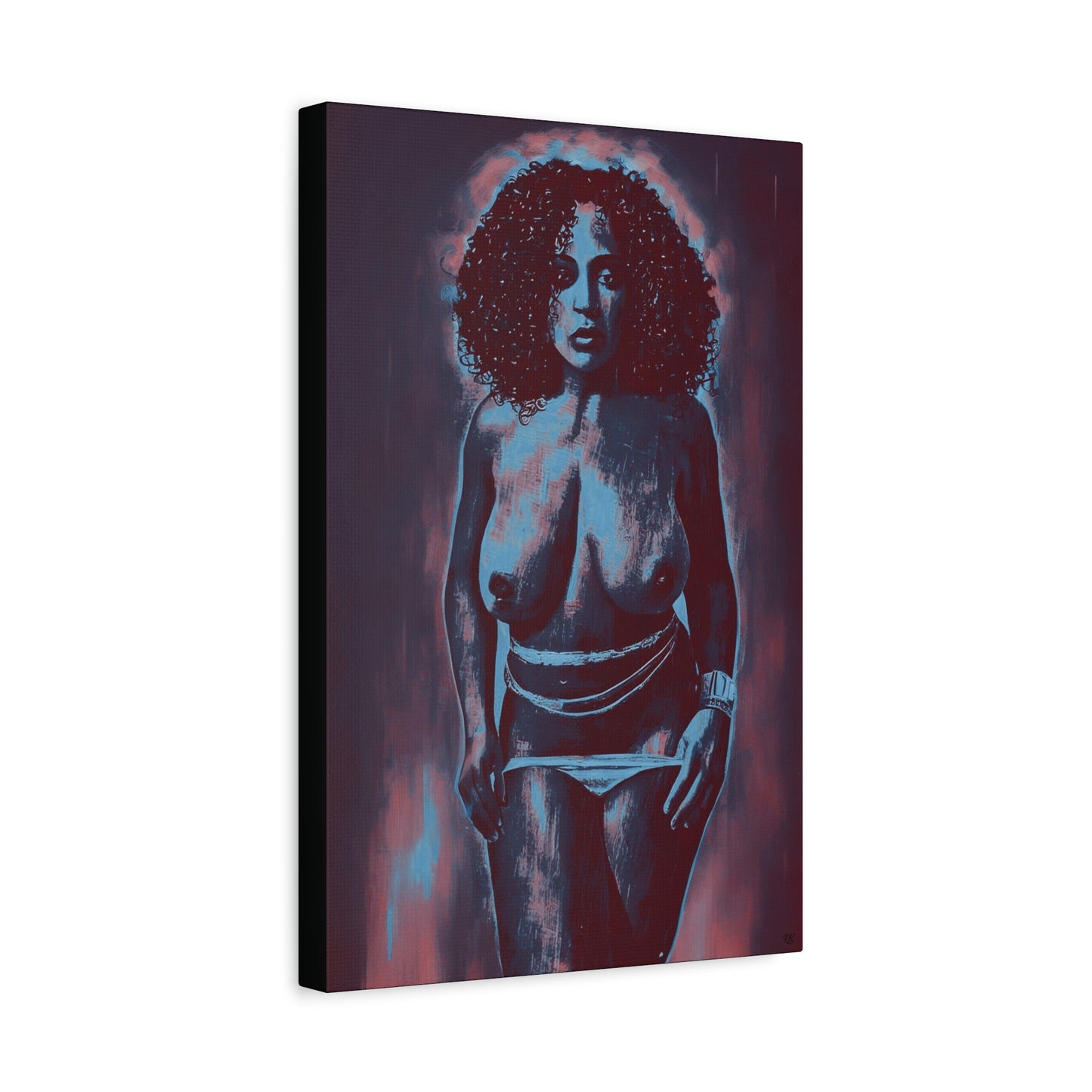 Matte Canvas, Stretched, 1.25" Get Naked by Its A Art Vibe