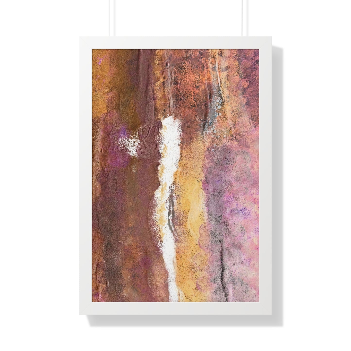 Framed Vertical Poster Rustic Fire by Its A Art Vibe