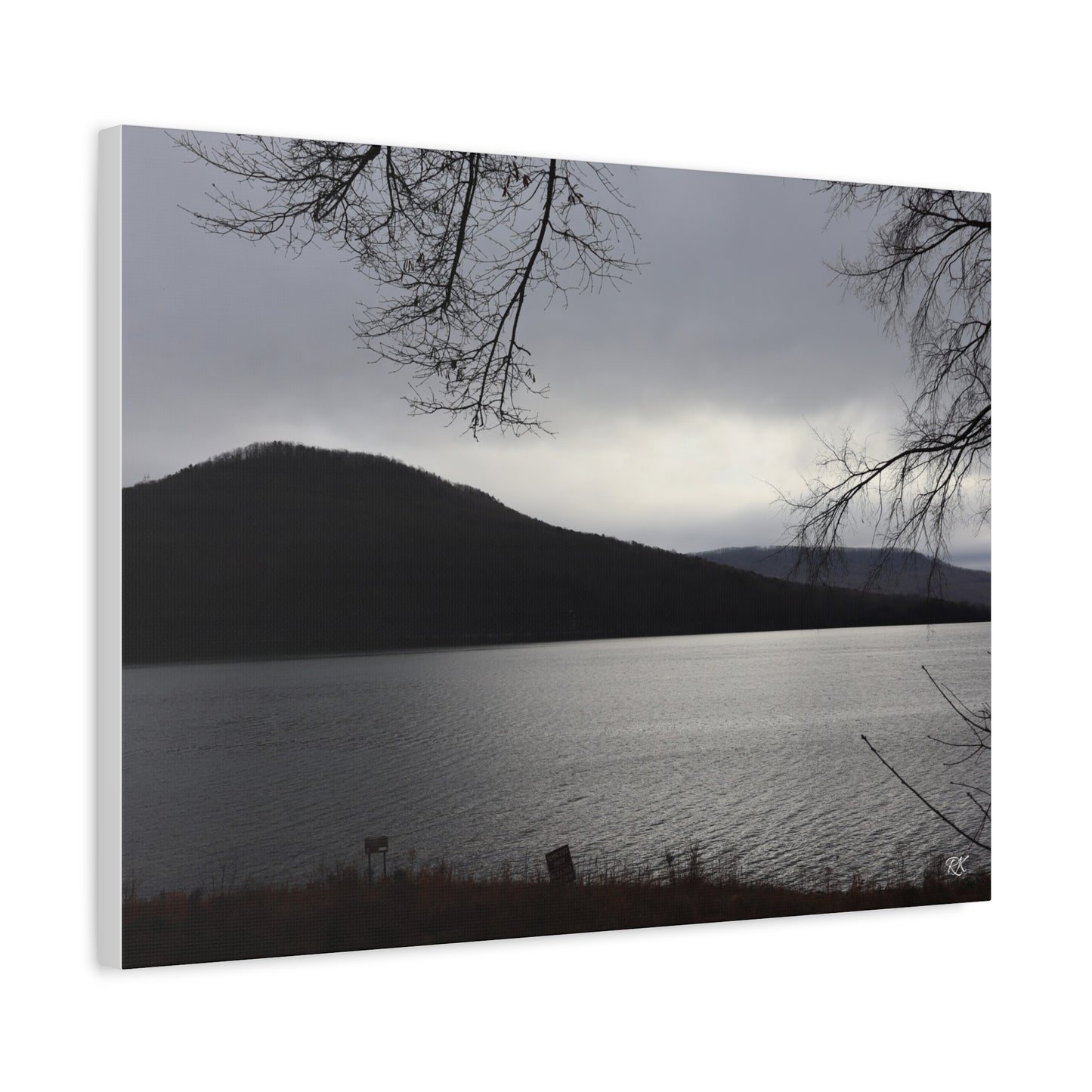 Serene Landscape Canvas Wall Art - 1.25" Stretched Matte Print
