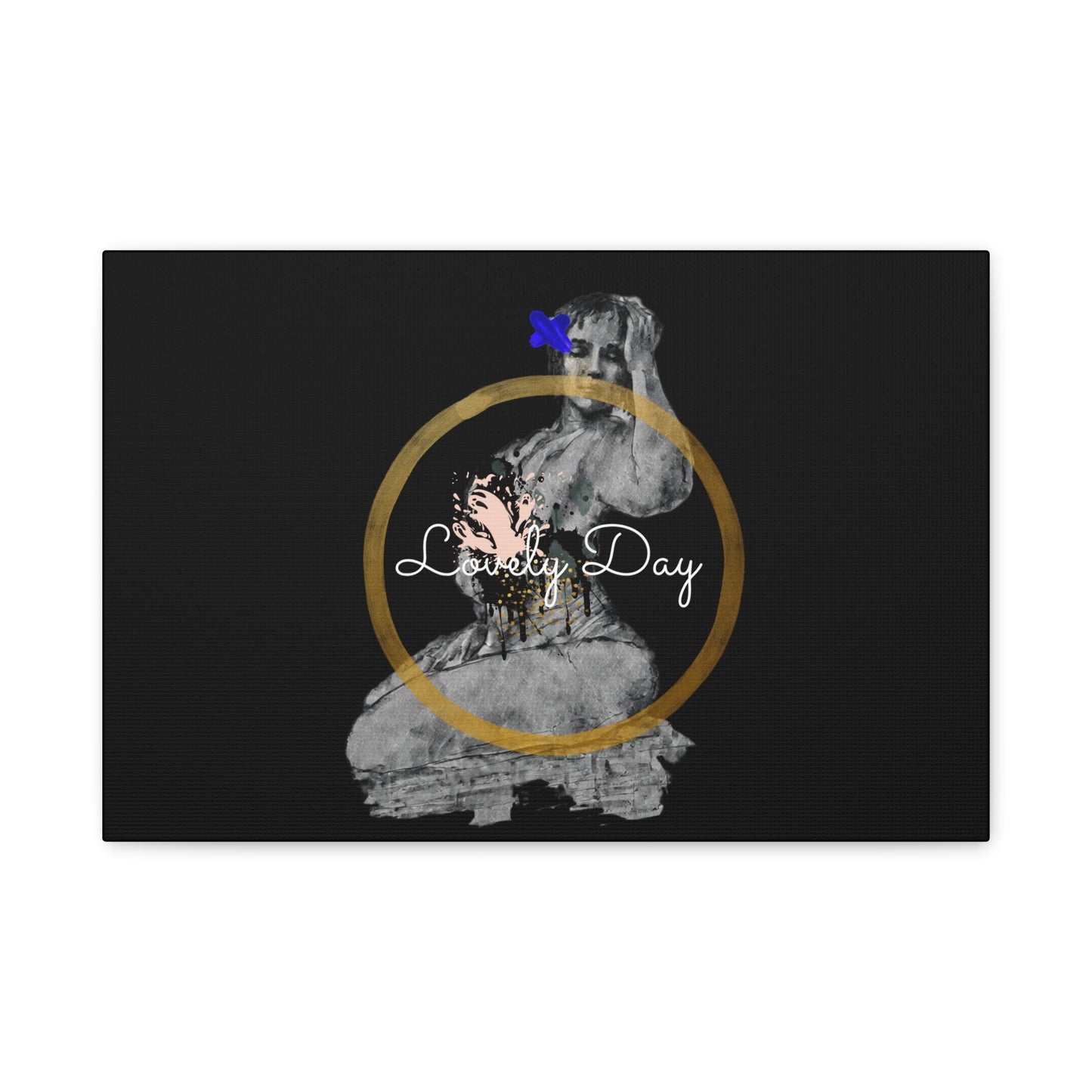 Canvas Wall Art Lovely Day Sensual Posed Woman Stretched Print, 1.25