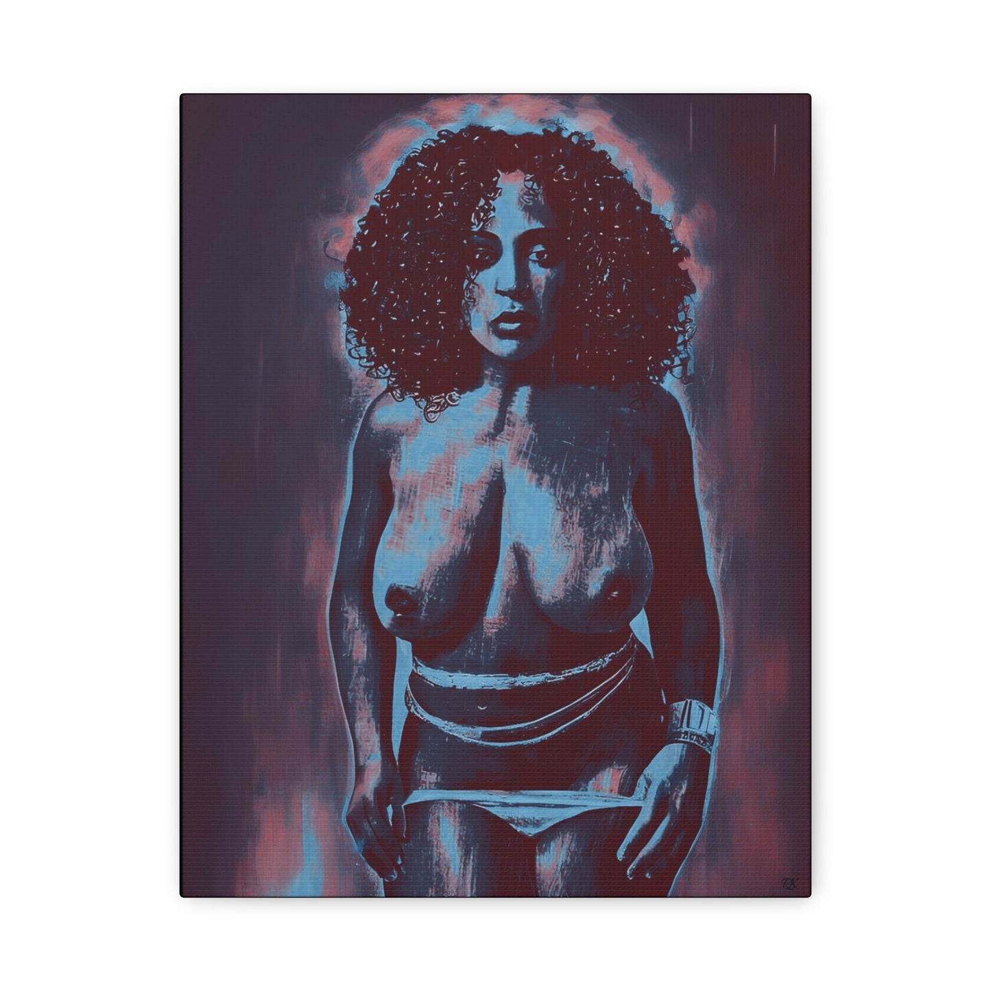 Matte Canvas, Stretched, 1.25" Get Naked by Its A Art Vibe