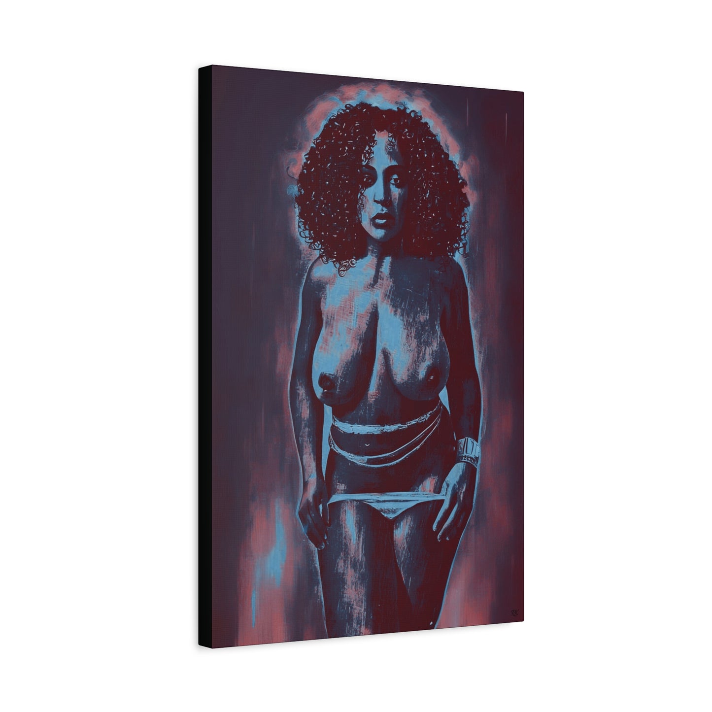 Matte Canvas, Stretched, 1.25" Get Naked by Its A Art Vibe