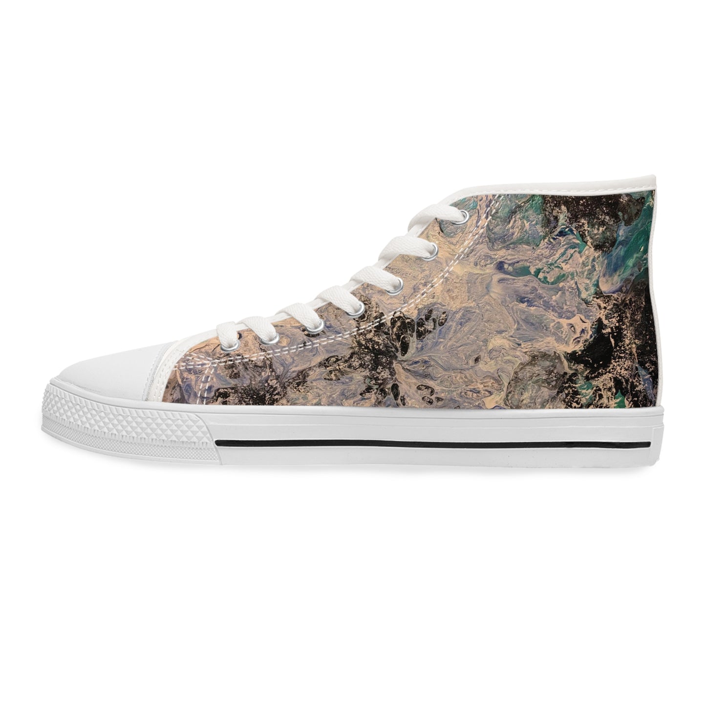 Women's High-Top Sneakers Bae Bae Blues by Its A Art Vibe