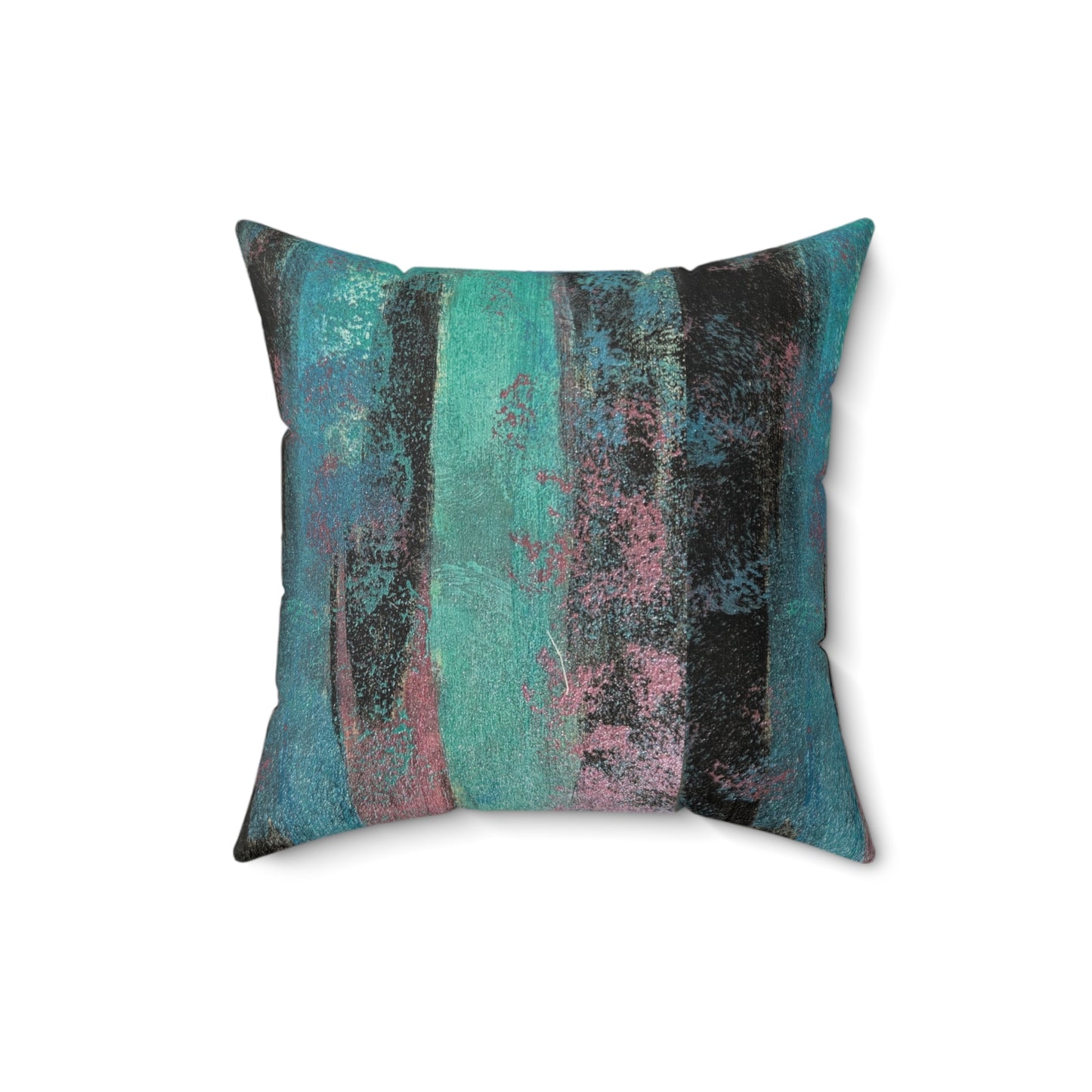 Its A Art Vibe Faux Suede Square Pillow