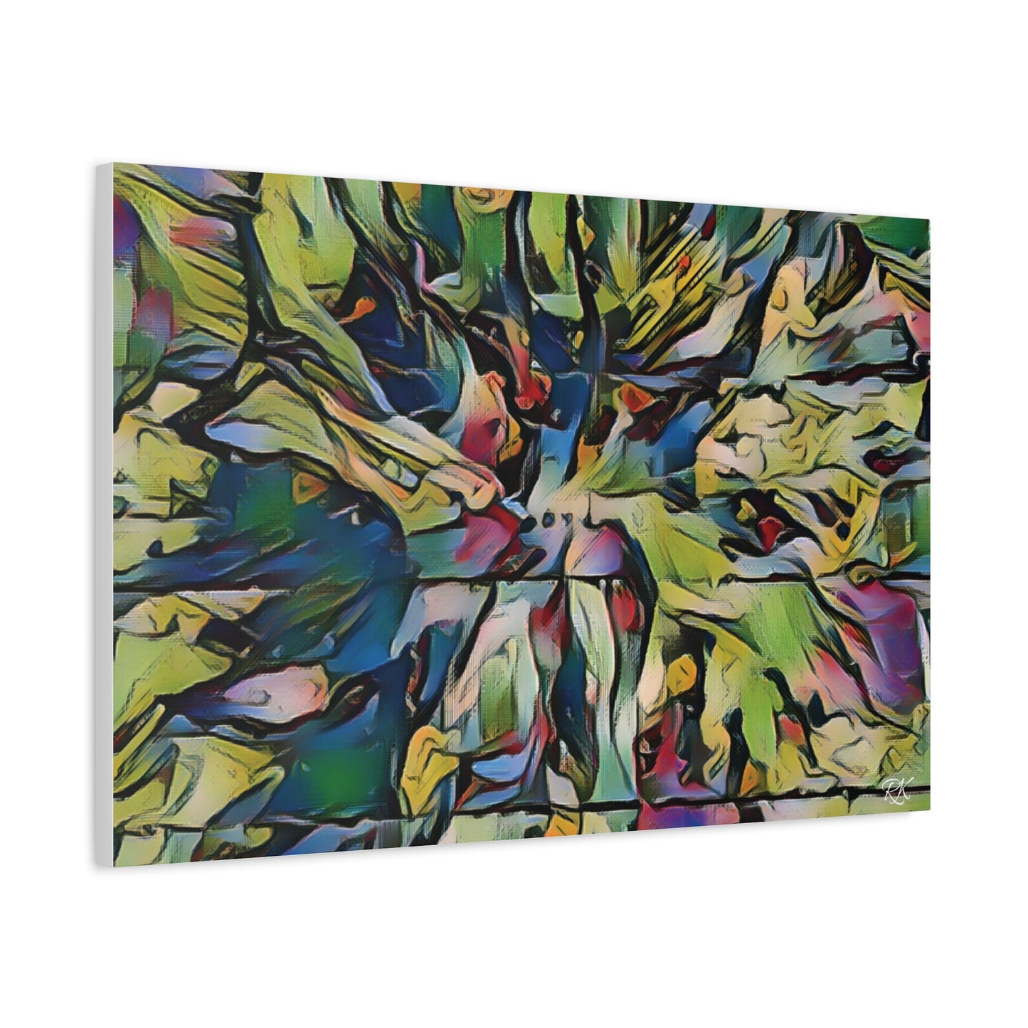 Vibrant Abstract Art Canvas Print - Stretched Wall Decor