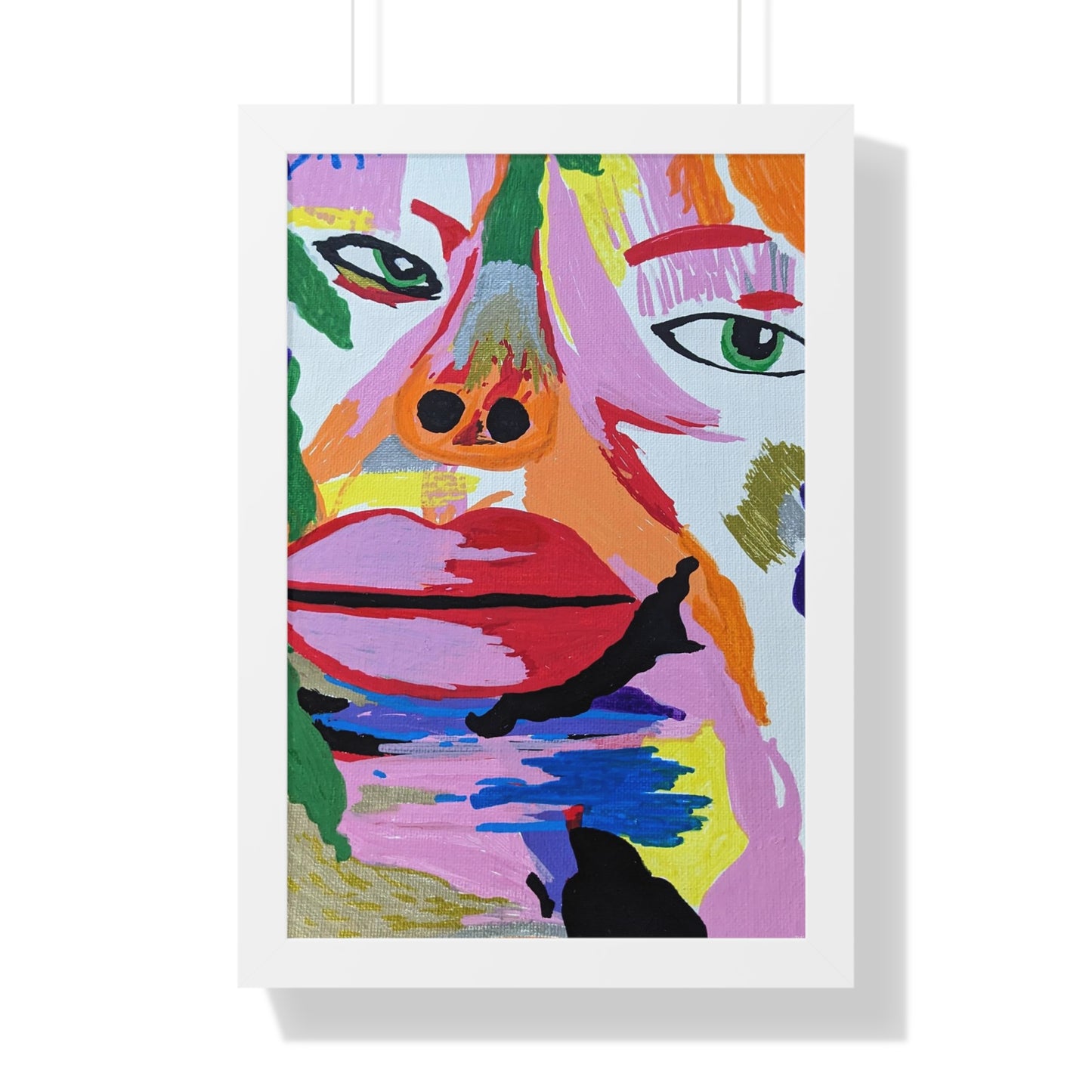 Framed Vertical Poster by Its A Art Vibe Facing Life Portrait