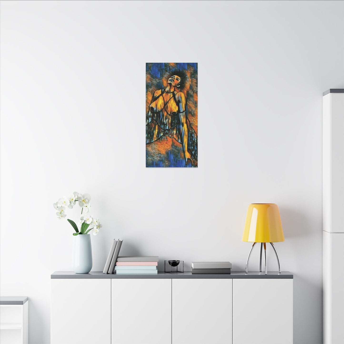 Matte Canvas, Stretched, 0.75" (Multi-Size) Sensual woman 002