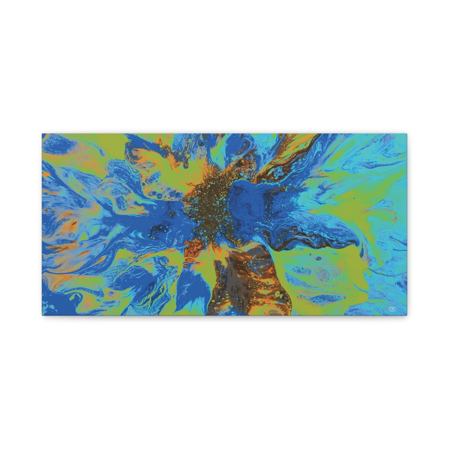 Vibrant Floral Abstract Canvas Wall Art