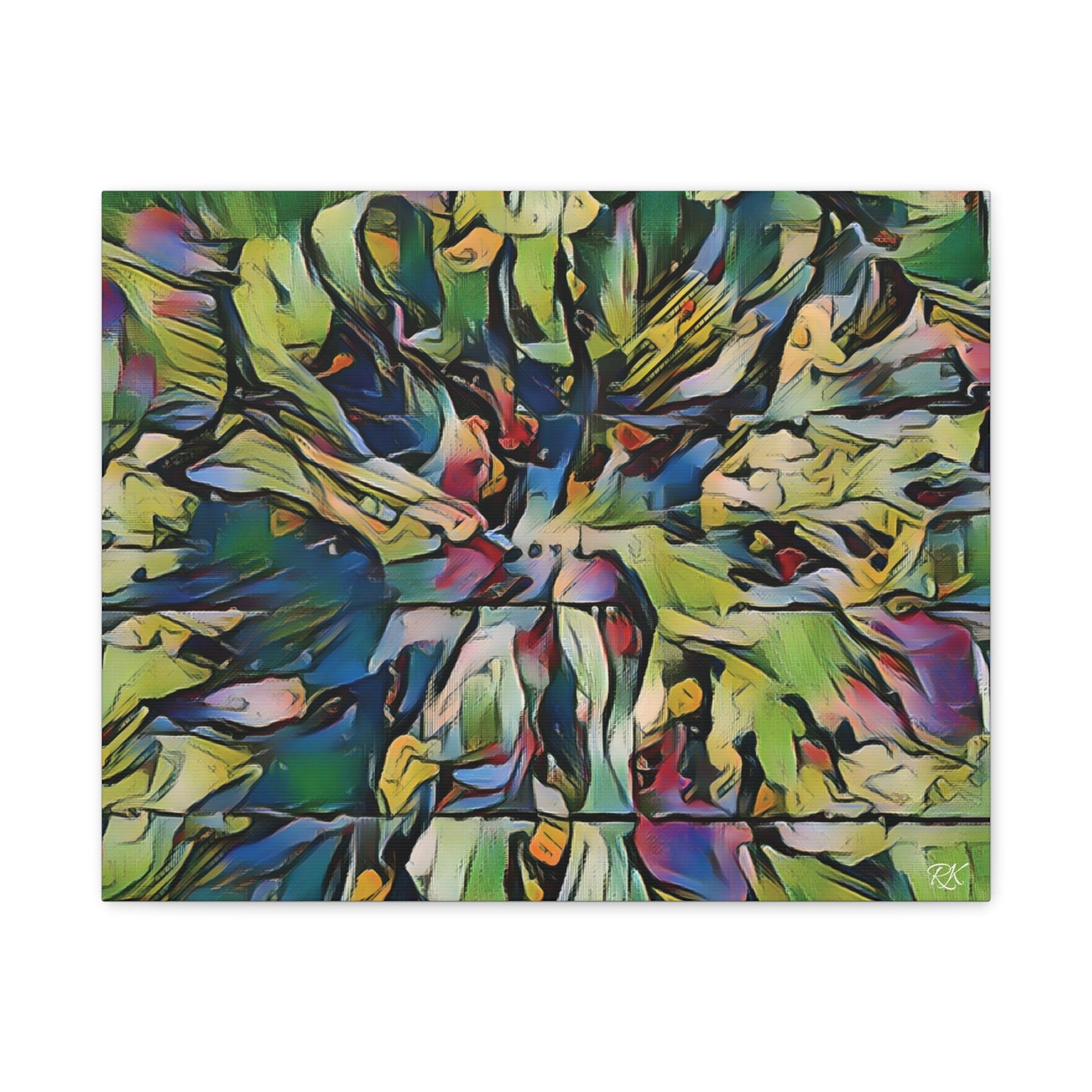 Vibrant Abstract Art Canvas Print - Stretched Wall Decor