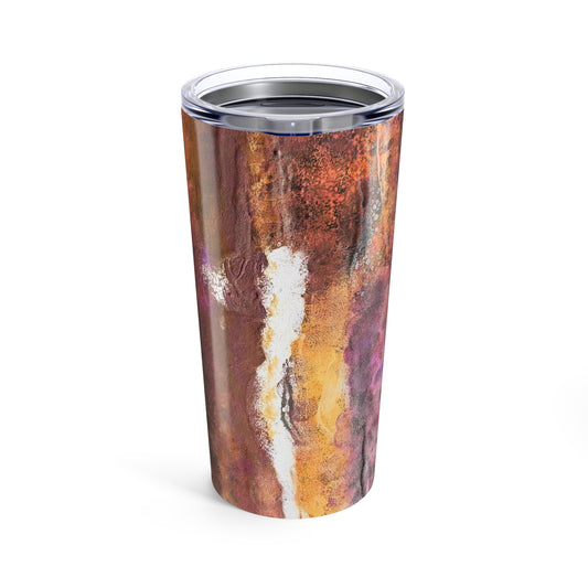 Stainless Steel Tumbler 20oz Double-Wall Insulated - Designed by Its A Art Vibe Rustic