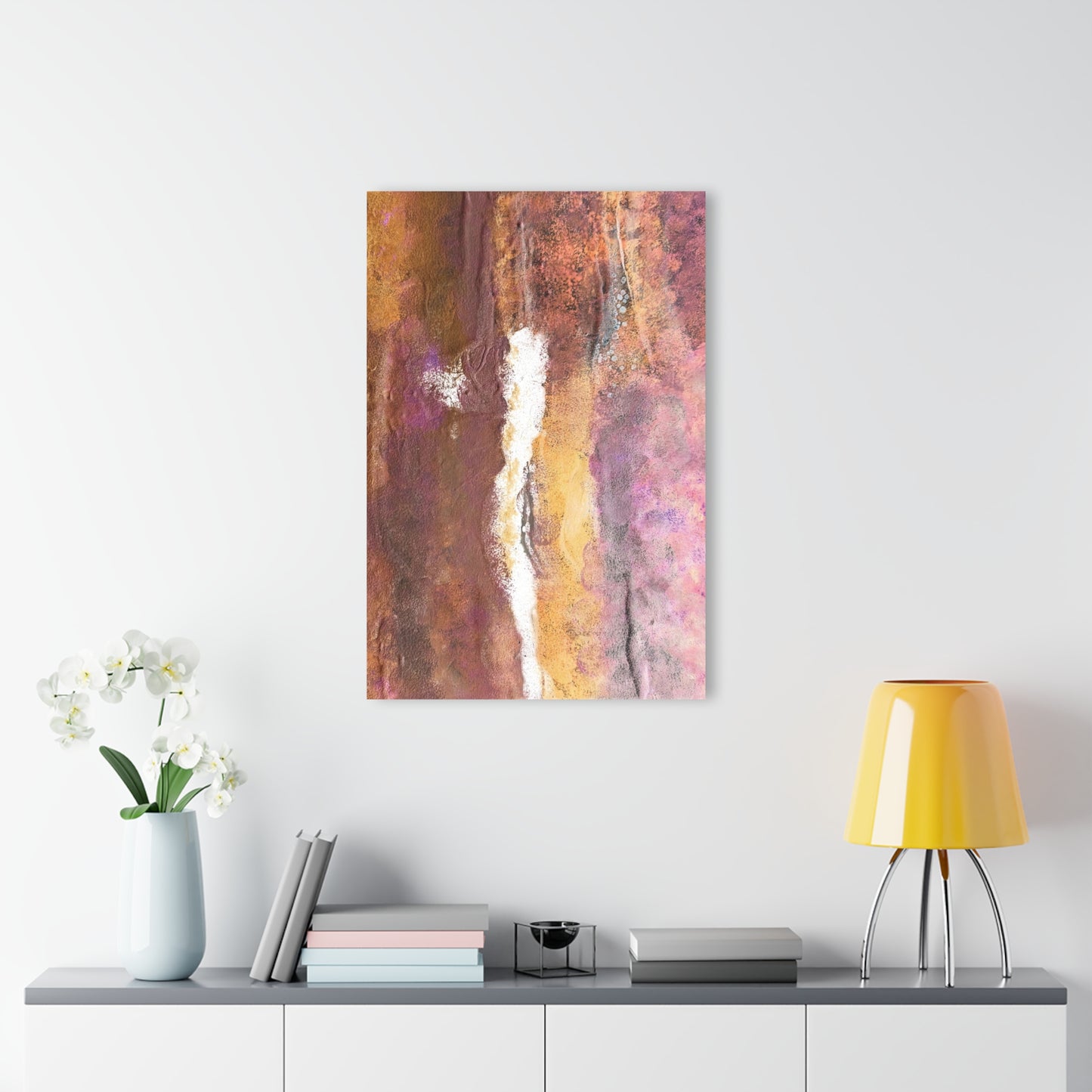 Acrylic Prints Rustic Mix French Cleat Hanging - Abstract Rustic Art for Home or Office Decor