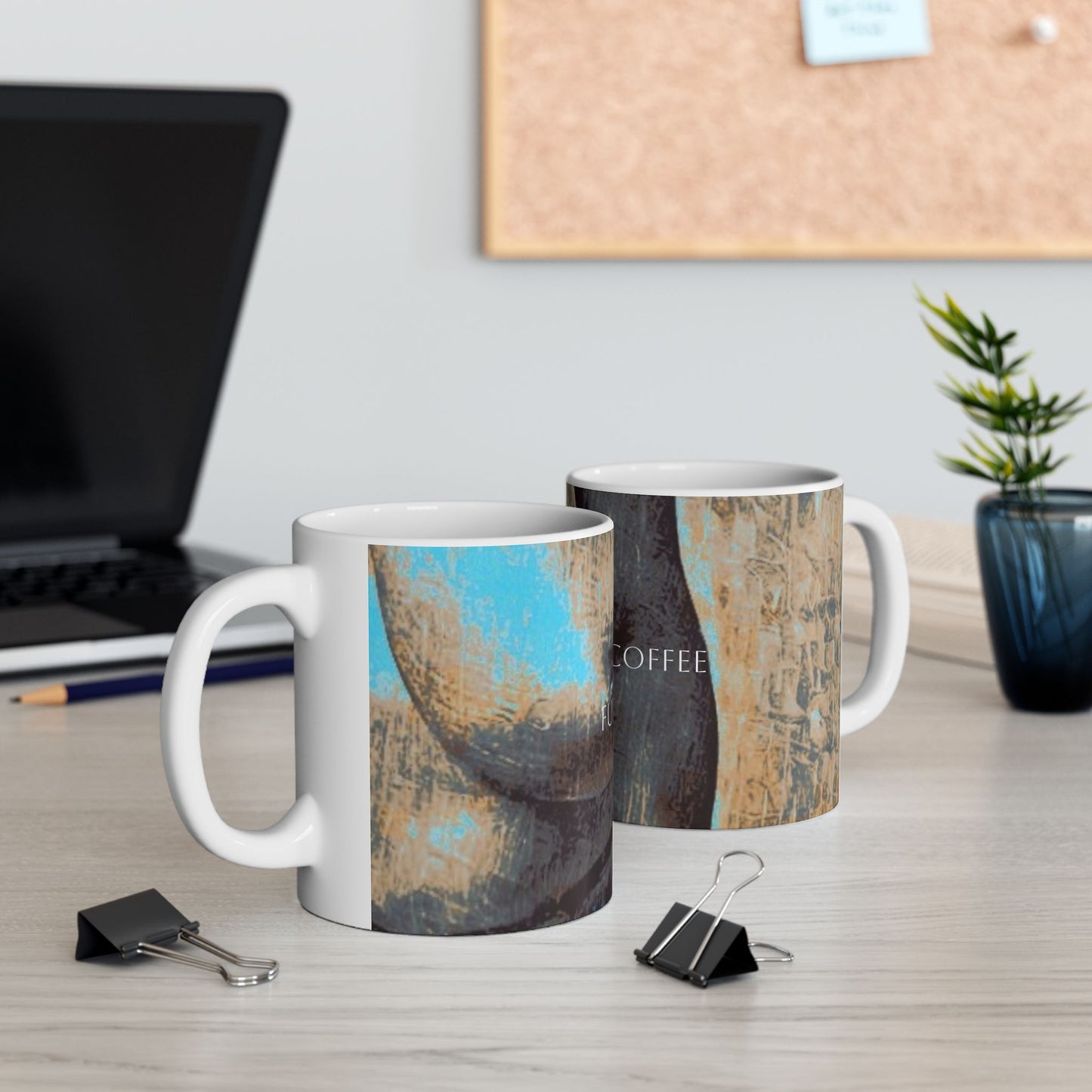 Ceramic Mug - Full Body Cup of Coffee Printed Cup Design by Its A Art Vibe