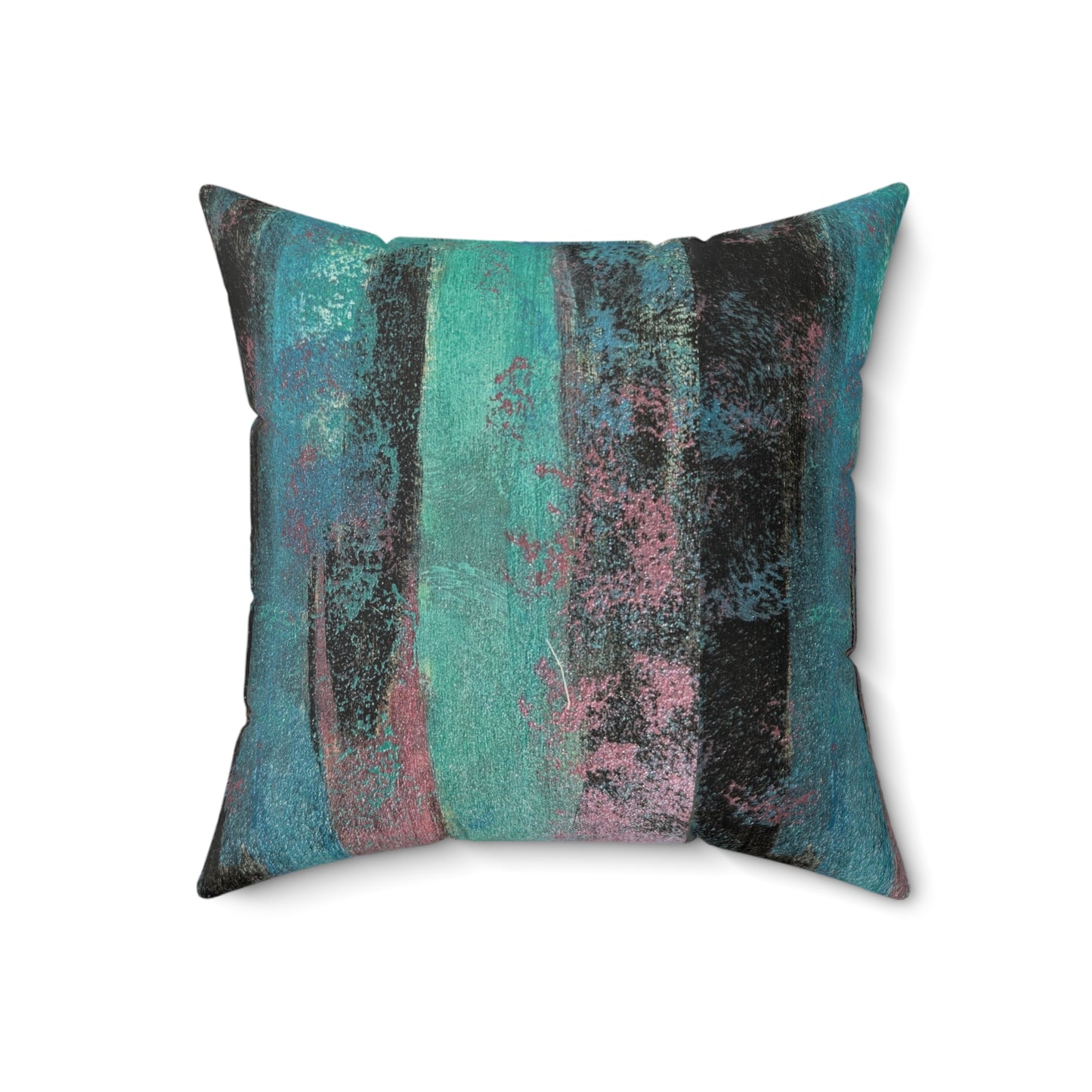 Its A Art Vibe Faux Suede Square Pillow