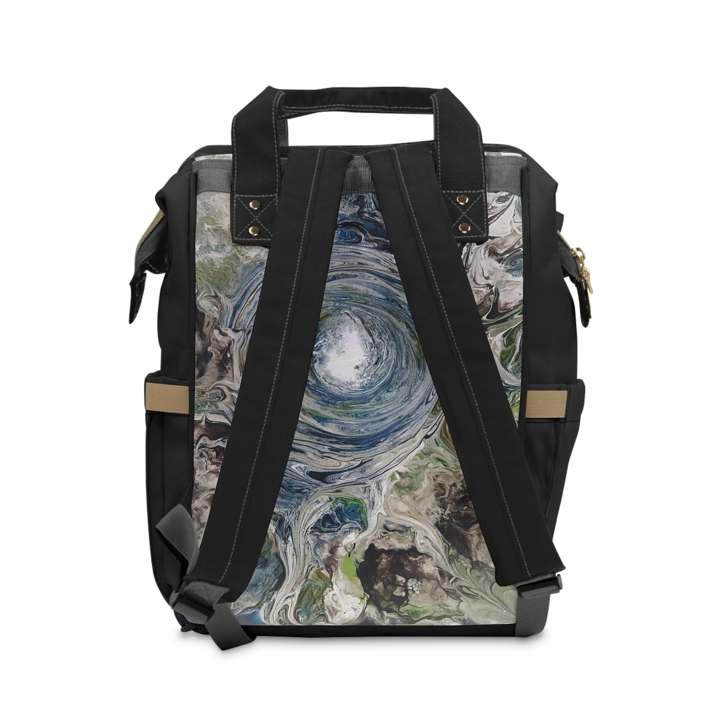 Multifunctional Diaper Backpack Black Eye Of The Storm by Its A Art Vibe